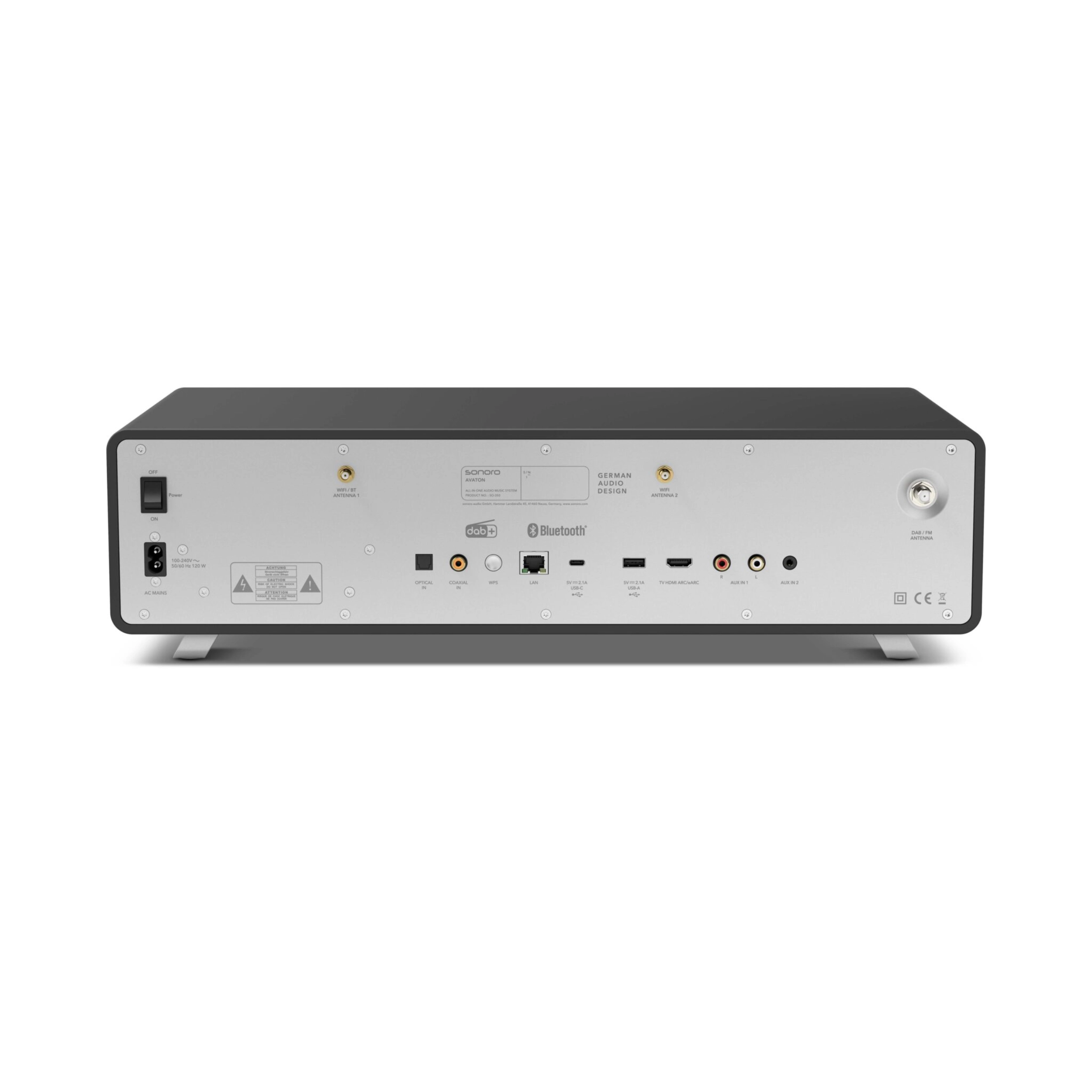Sonoro Avaton Graphit Silber hinten