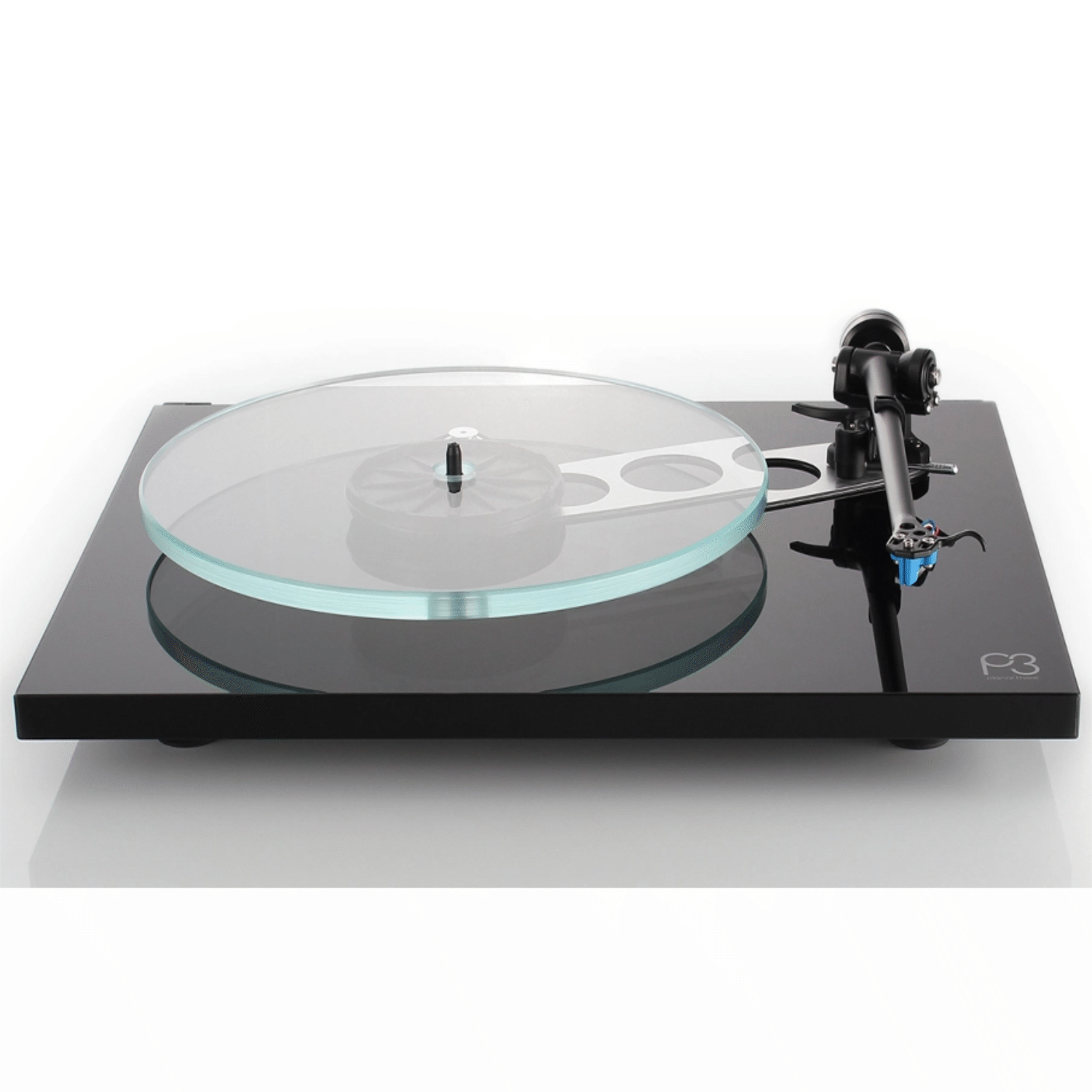 Rega Planar 3 Schwarz Front