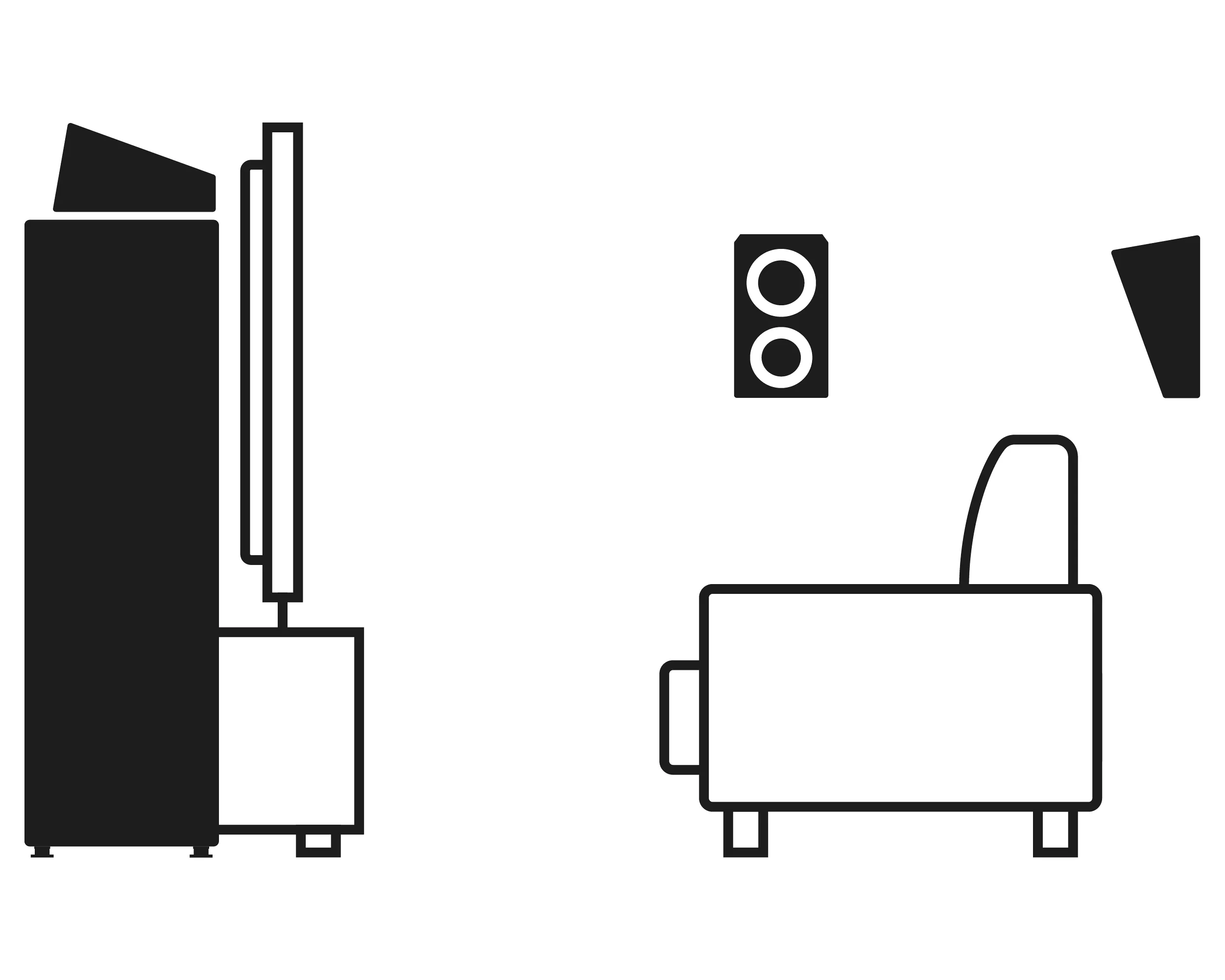 nuLine RS-54 Anwendungsbeispiel Heimkino nuLine RS-54 Anwendungsbeispiel Heimkino