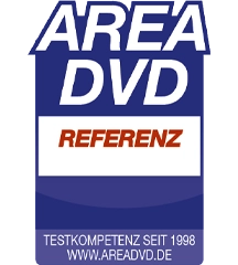 Testsiegel AREA-DVD nuVero nova 12 Referenz