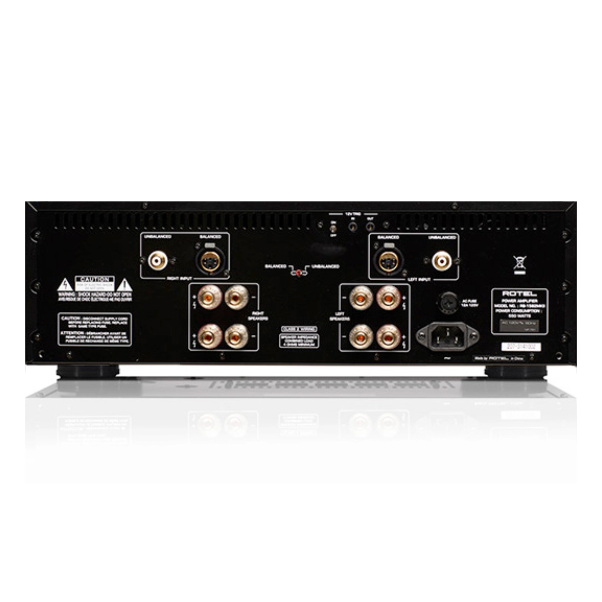 Rotel RB 1582 MK2 Schwarz Hinten