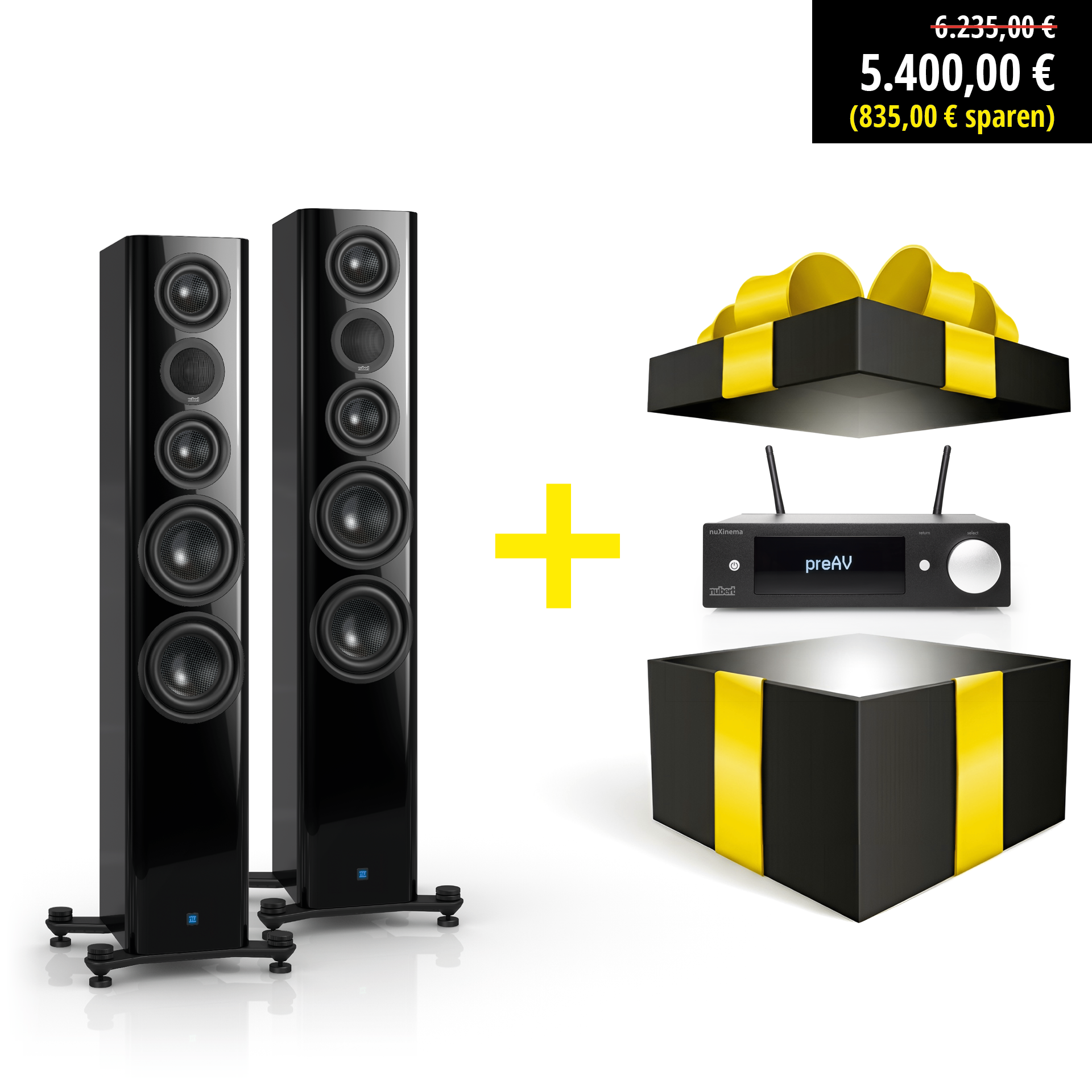 Set nuZeo 11 und nuXinema preAV mit Preisvergünstigung