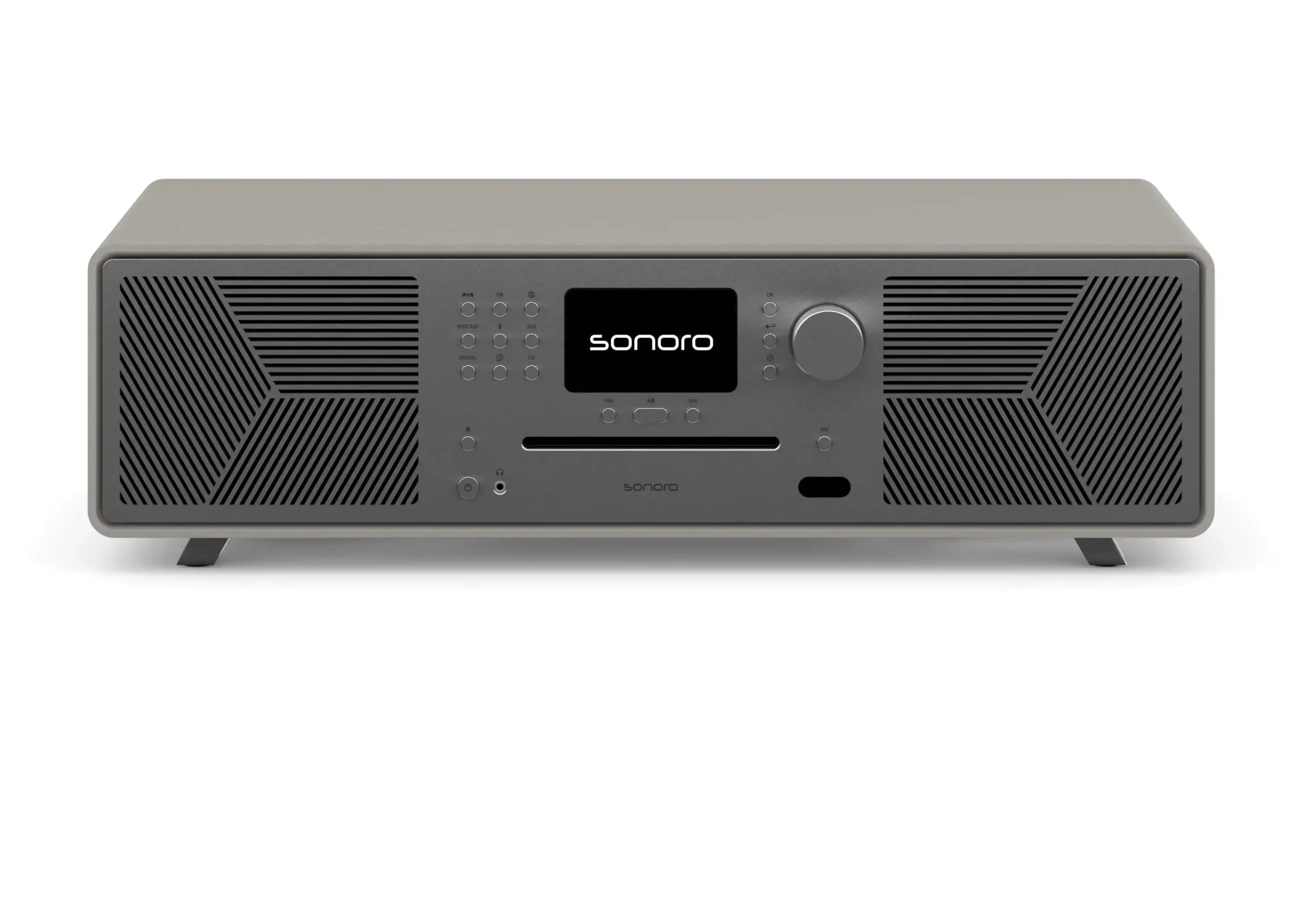 Sonoro CD-Receiver Meisterstück 2. Gen. in Sandstein Vorderseite
