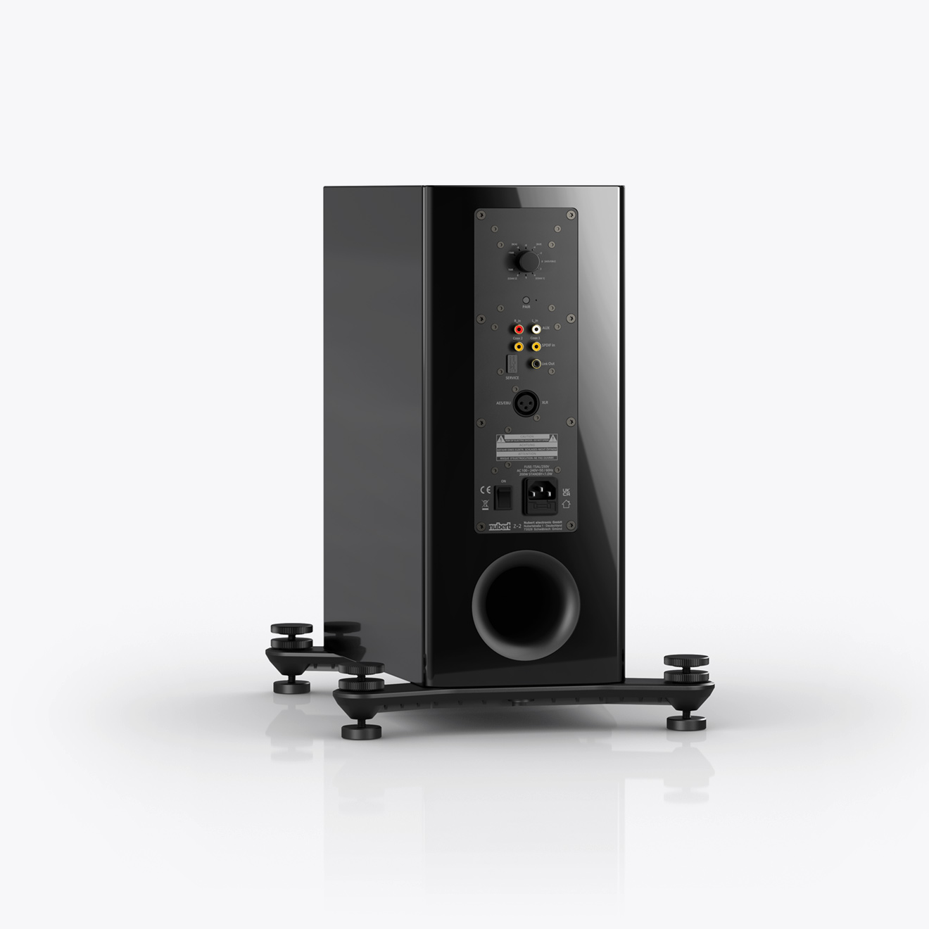 nuZeo 4 in Schwarz von hinten
