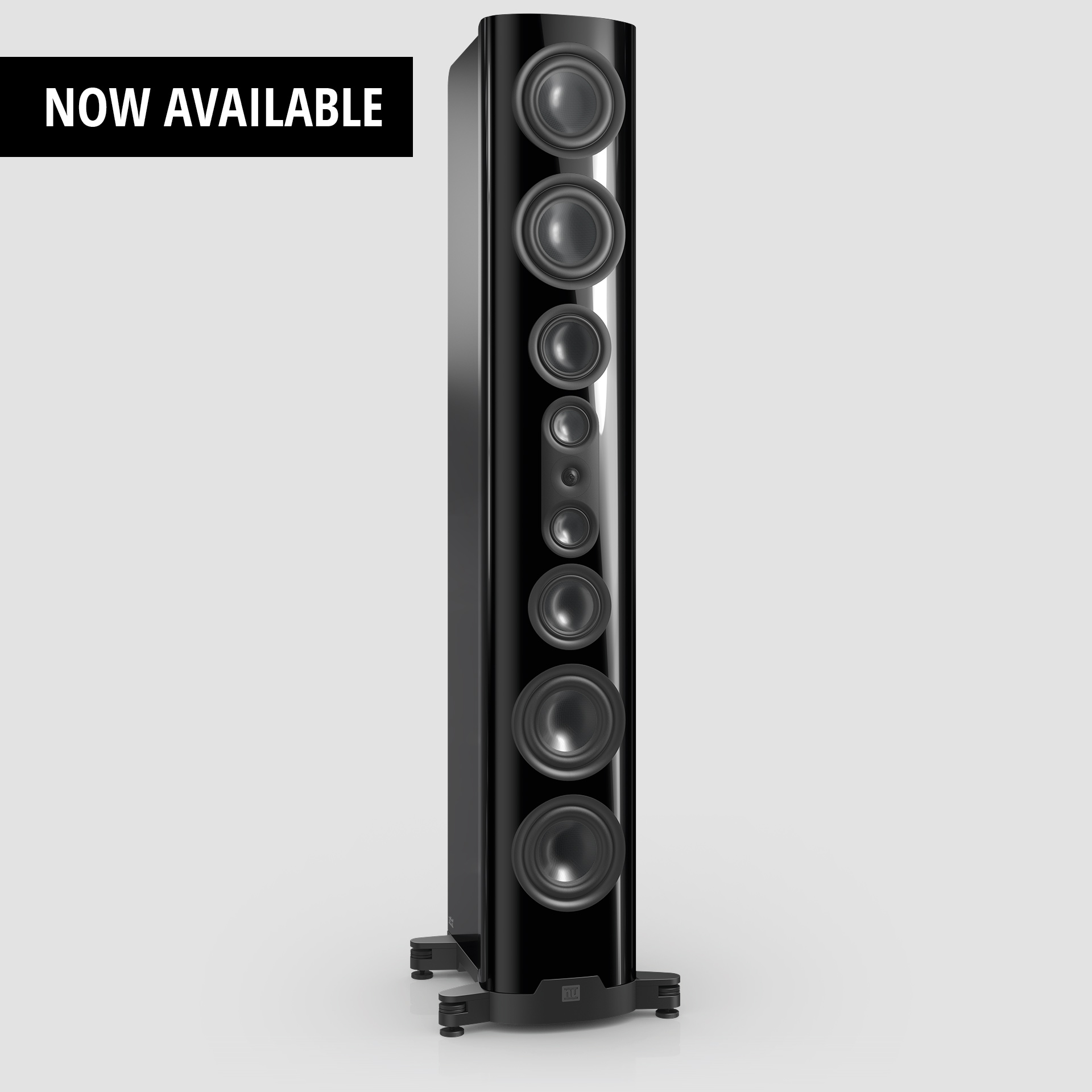 nuVero nova 18 - large floorstanding loudspeaker in black nuVero nova 18 - large floorstanding loudspeaker in black