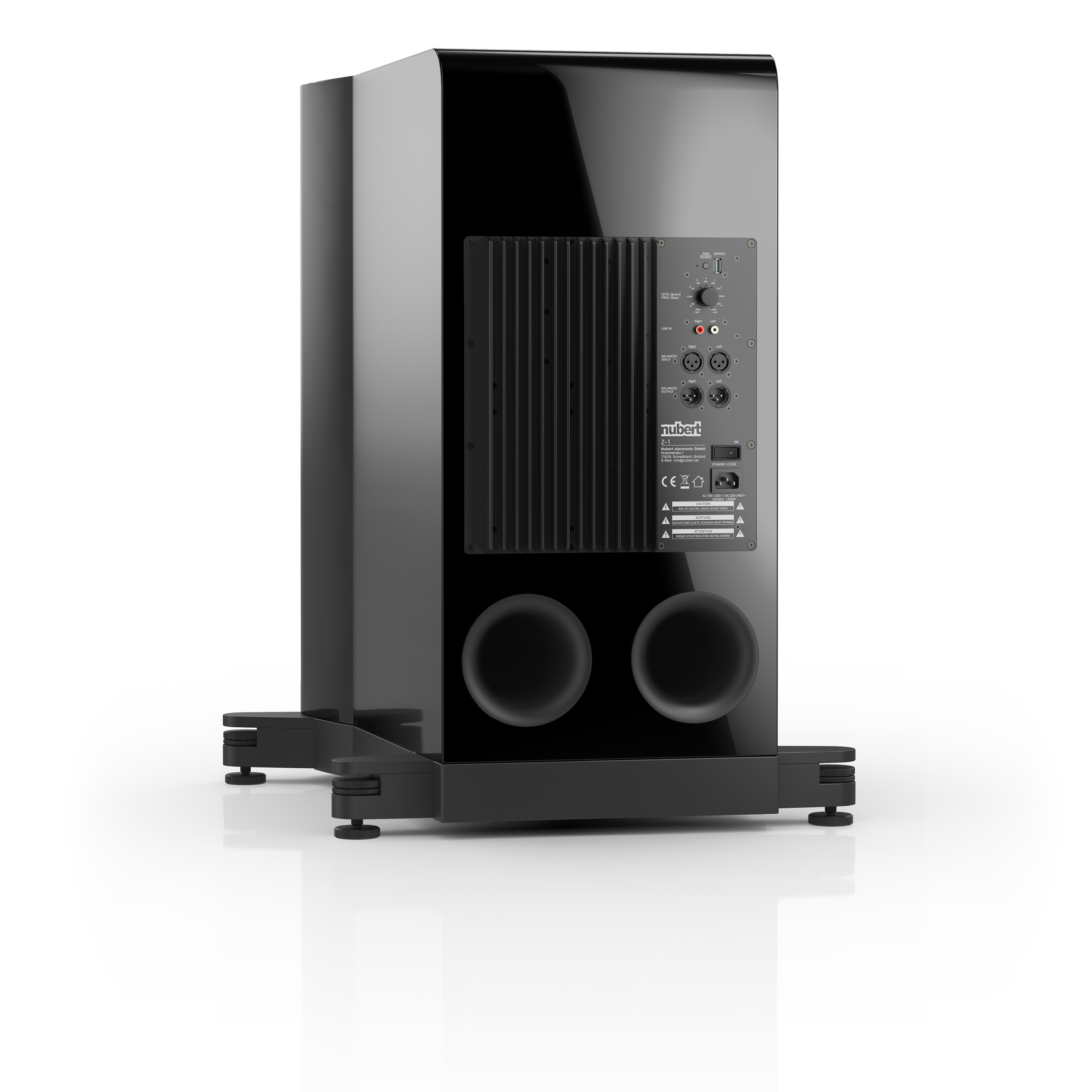 nuVero nova 1w Schwarz Rückansicht