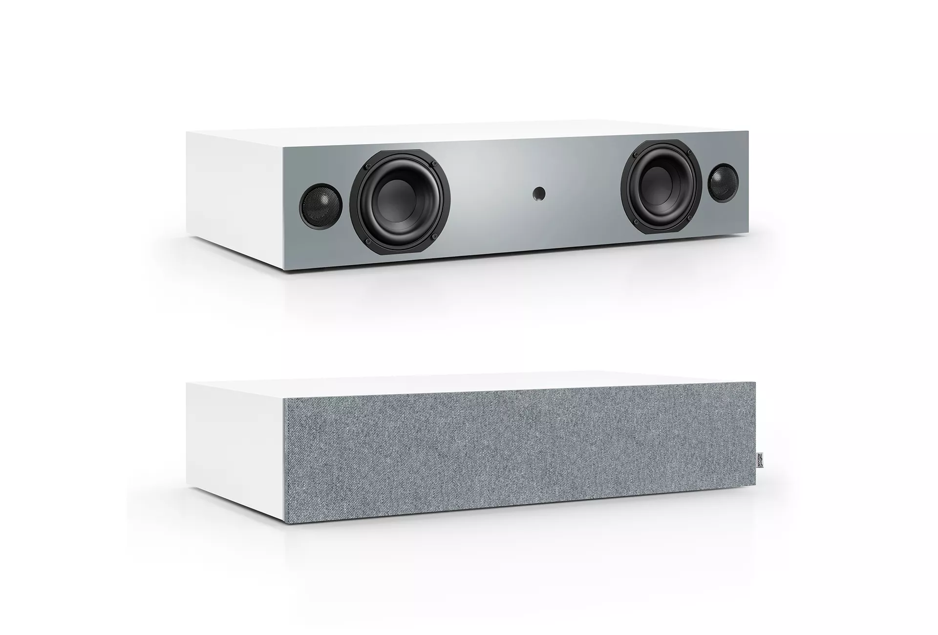 nuBoxx AS.225 weiß mit grauer Front mit und ohne Blende nuBoxx AS.225 weiß mit grauer Front mit und ohne Blende