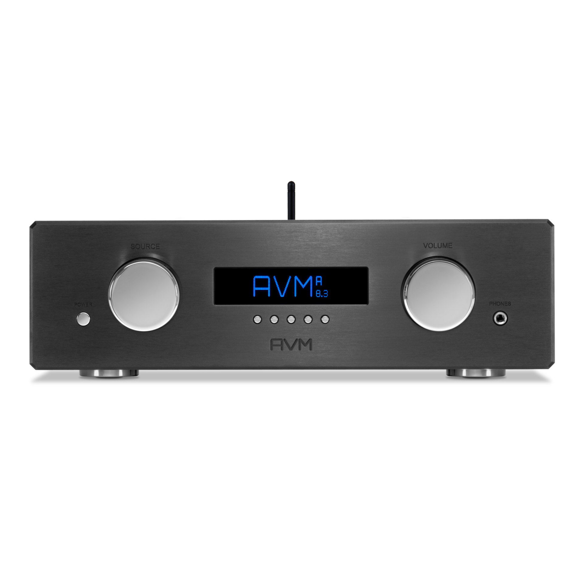 AVM Vollverstärker A 8.3 schwarz front  AVM Vollverstärker A 8.3 schwarz front