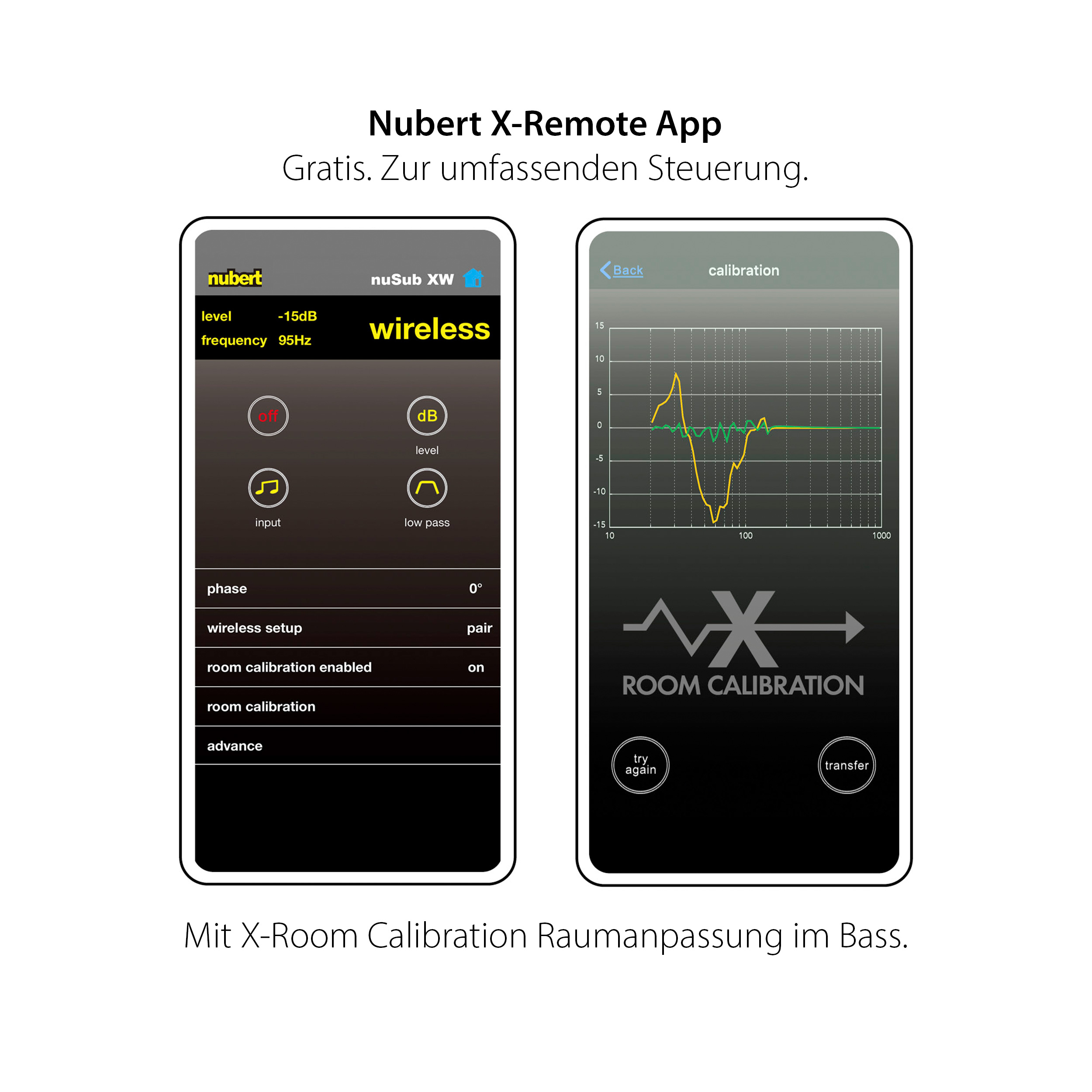 nuSub XW-1200 X-Remote App