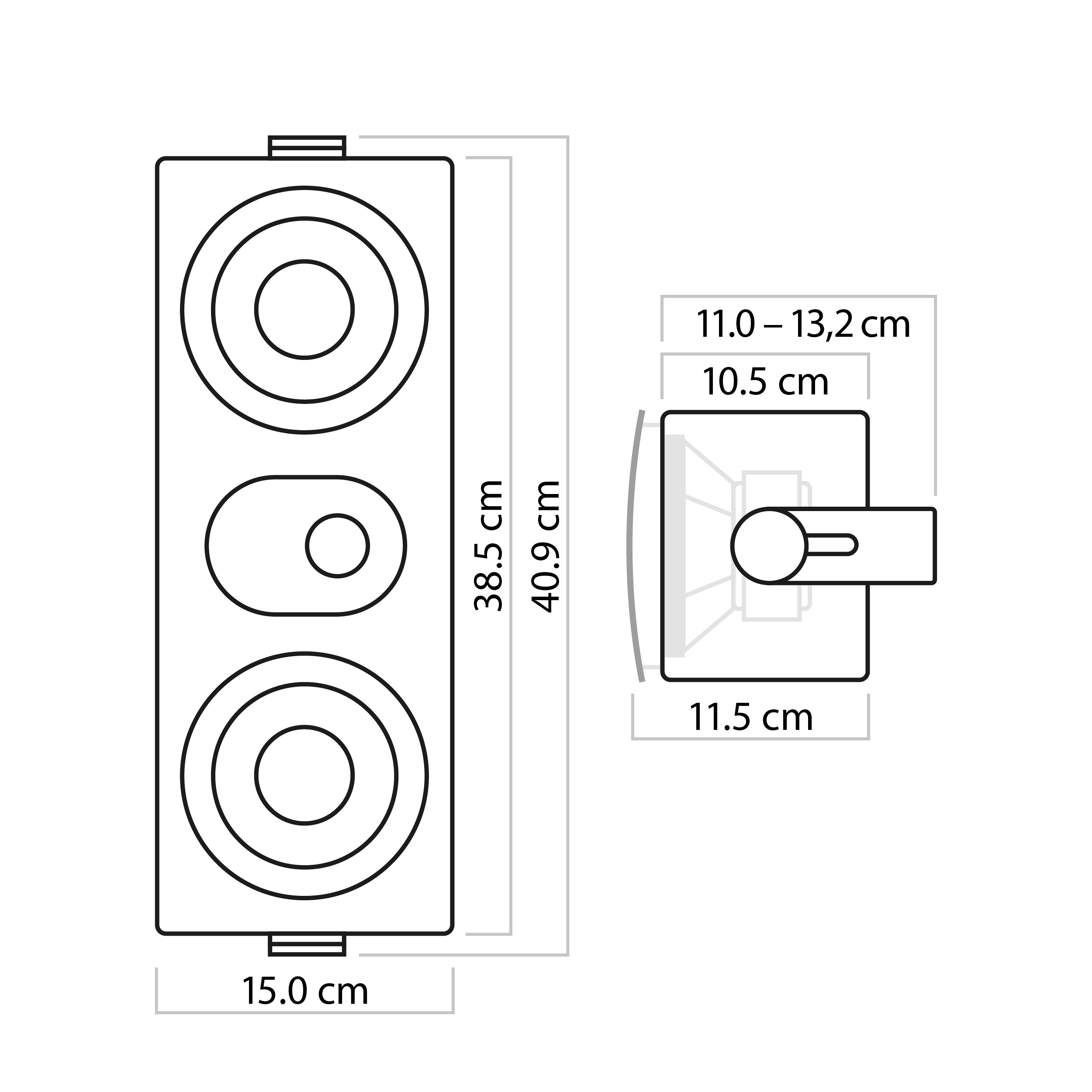 WH-10 Abmessungen  WH-10 Abmessungen