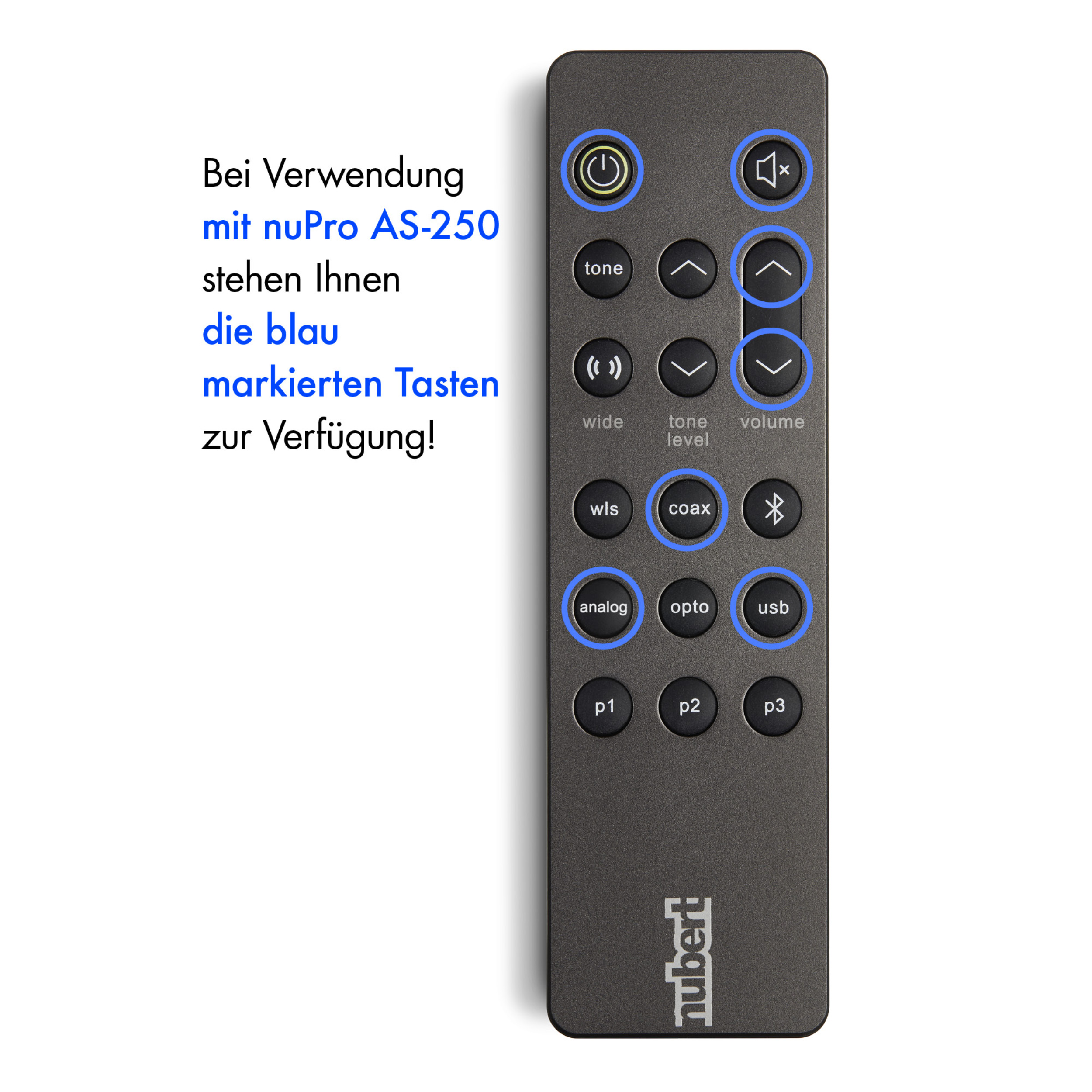 Ersatzfernbedienung nuPro XS und nuConnect Ersatzfernbedienung nuPro XS und nuConnect