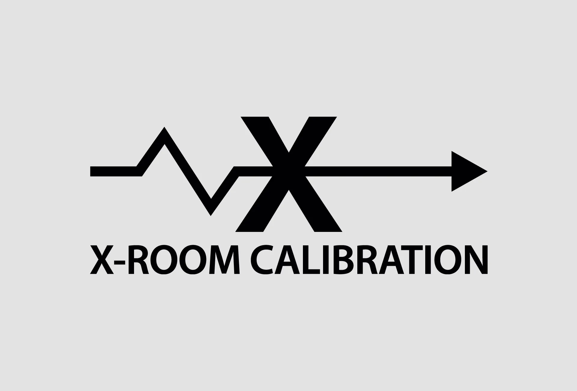 Symbole « X-Room Calibration » sur fond gris clair