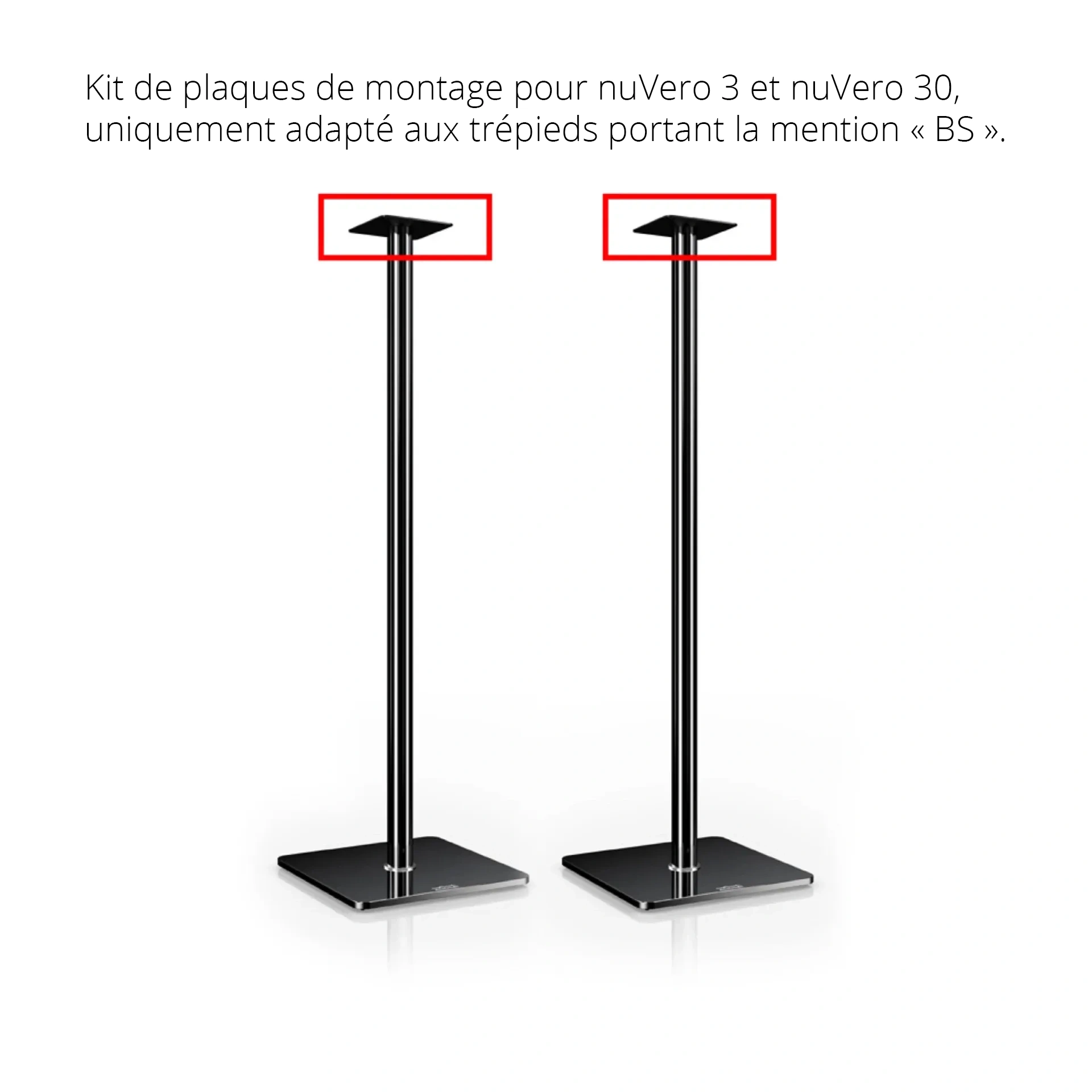 BS Stative Montageset in Schwarz 