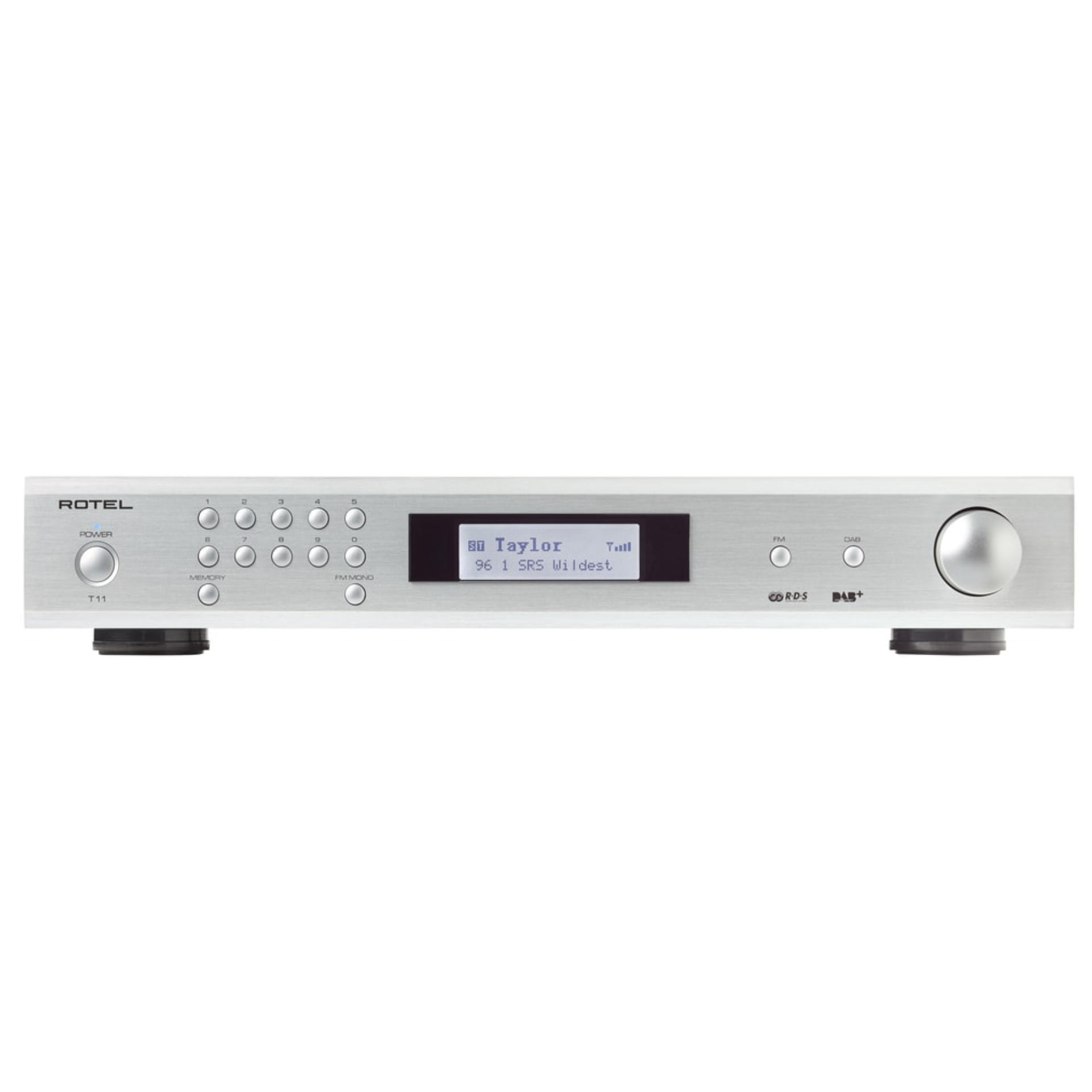 Rotel Tuner T11 in silver front