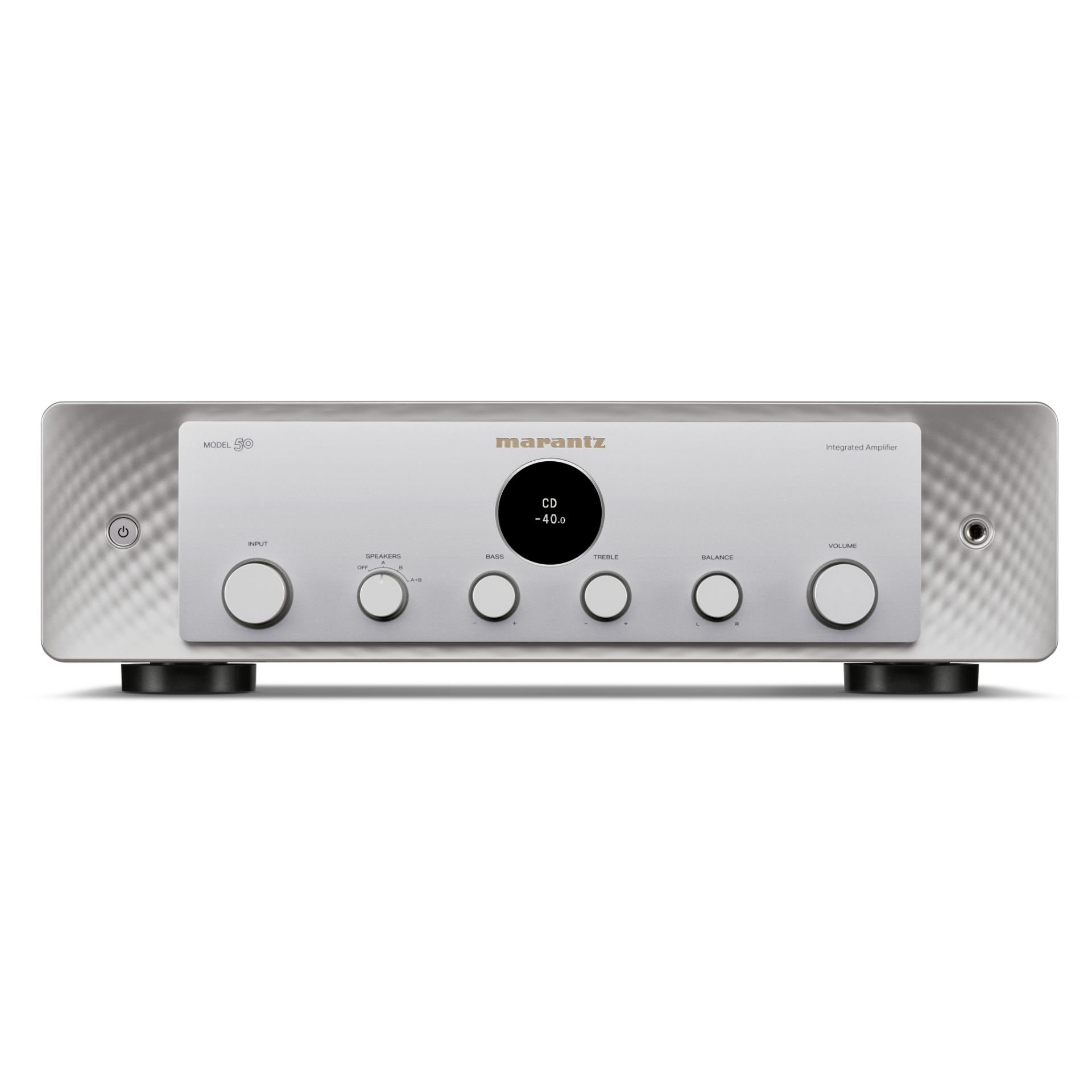 Marantz Model 50 stereo amplifier in silver gold front panel