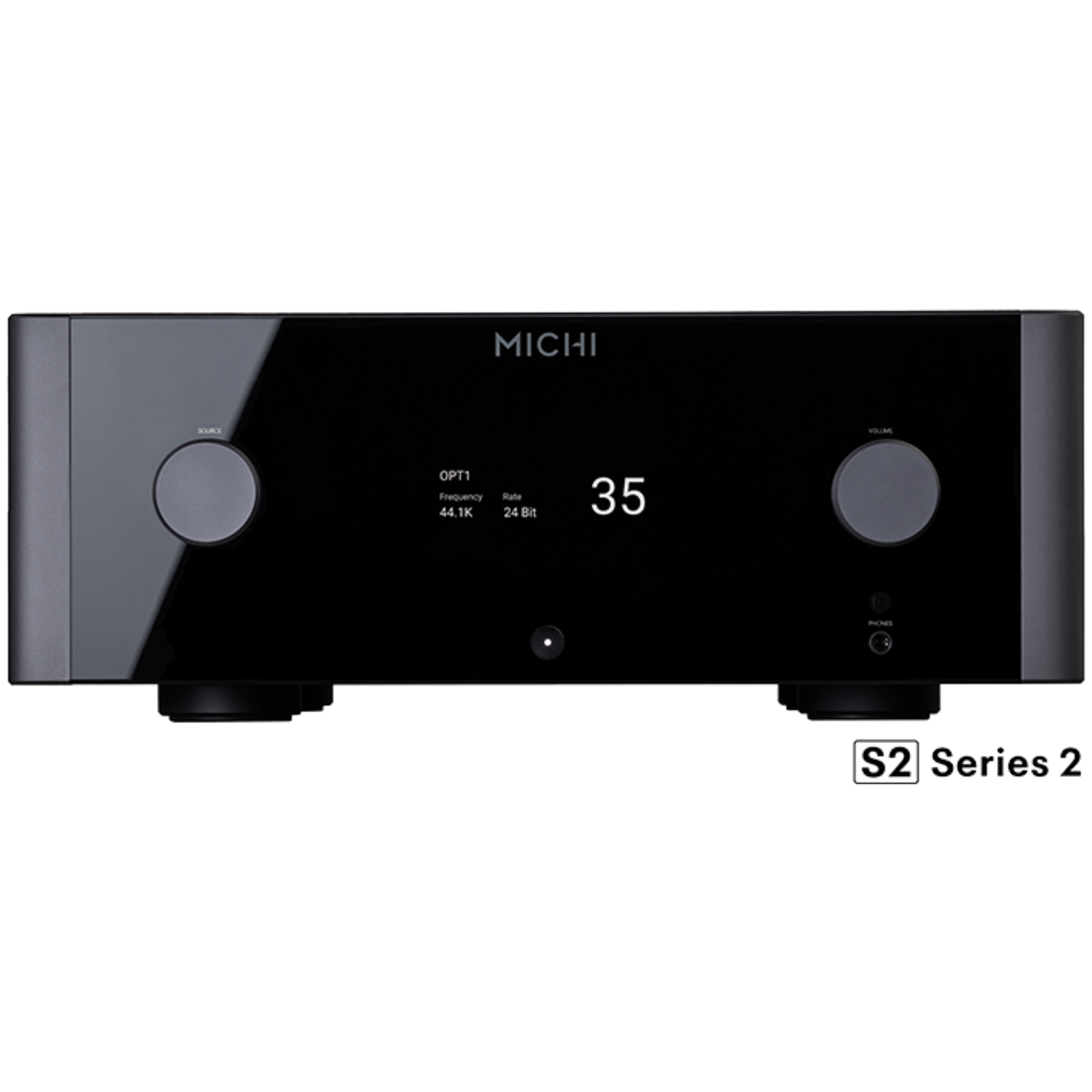 Rotel Stereo Vollverstärker X5S2 in Schwarz Vorderseite Rotel Stereo Vollverstärker X5S2 in Schwarz Vorderseite