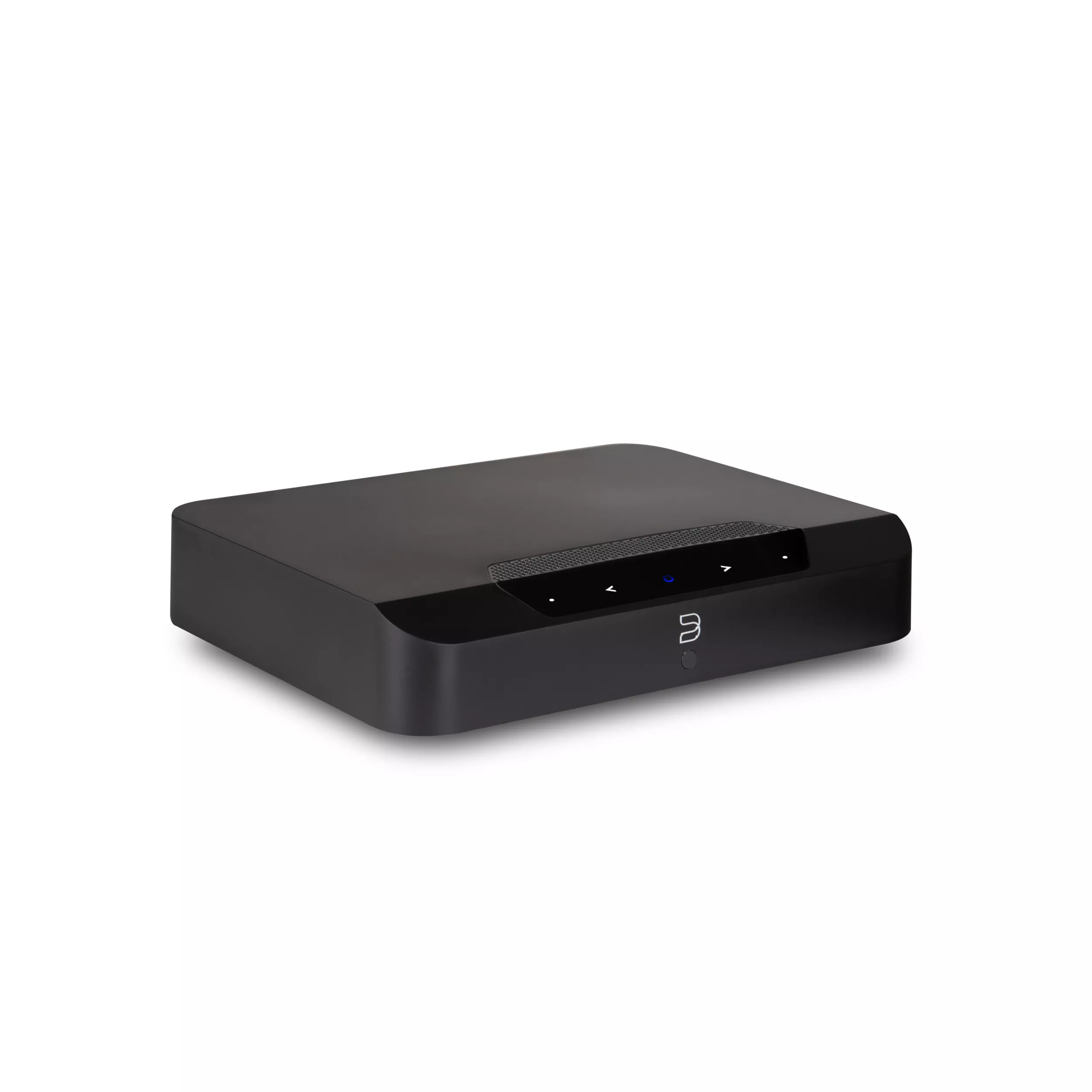 Bluesound Powernode Edge schwarz front gedreht