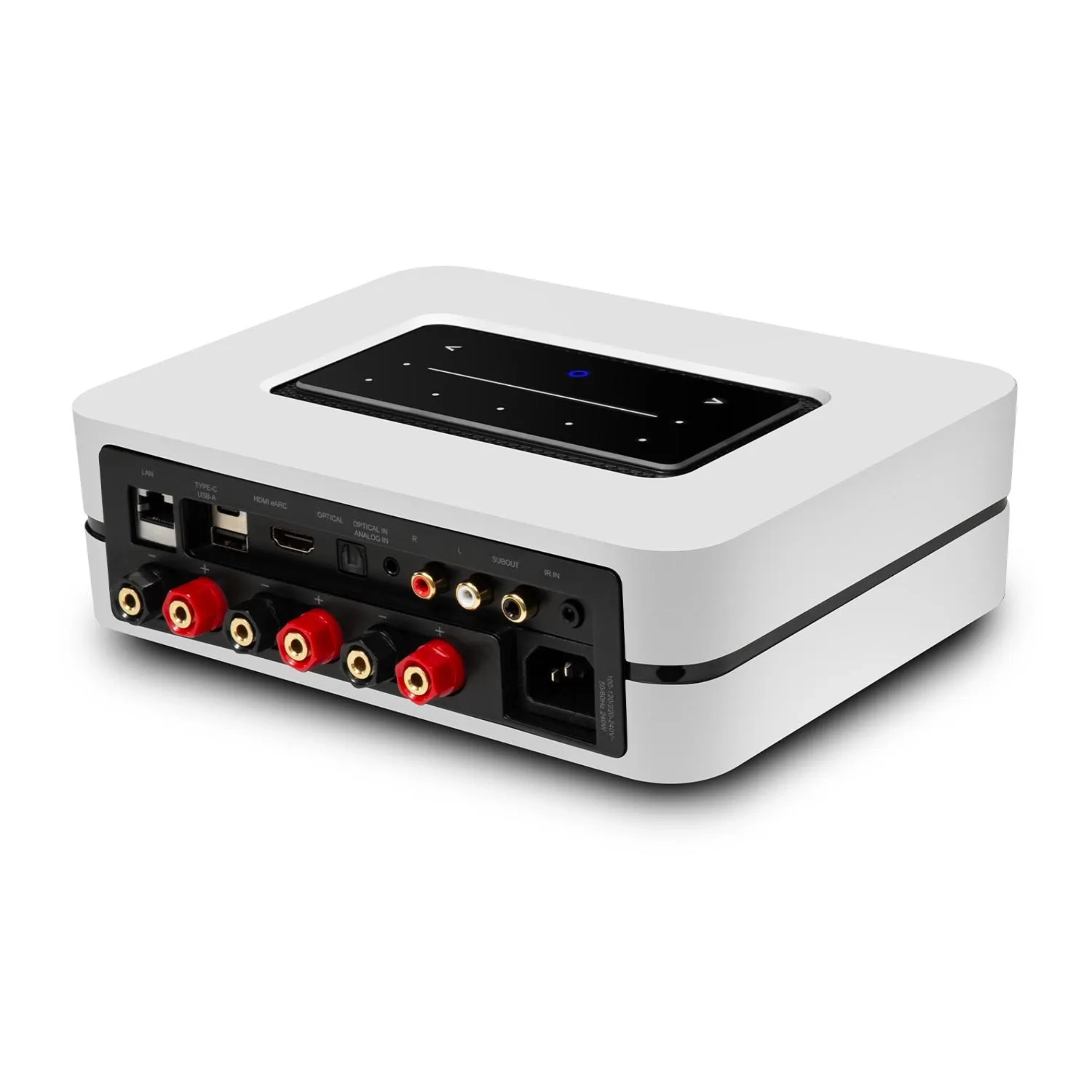 Bluesound Powernode N331 Weiß Hinten Seite