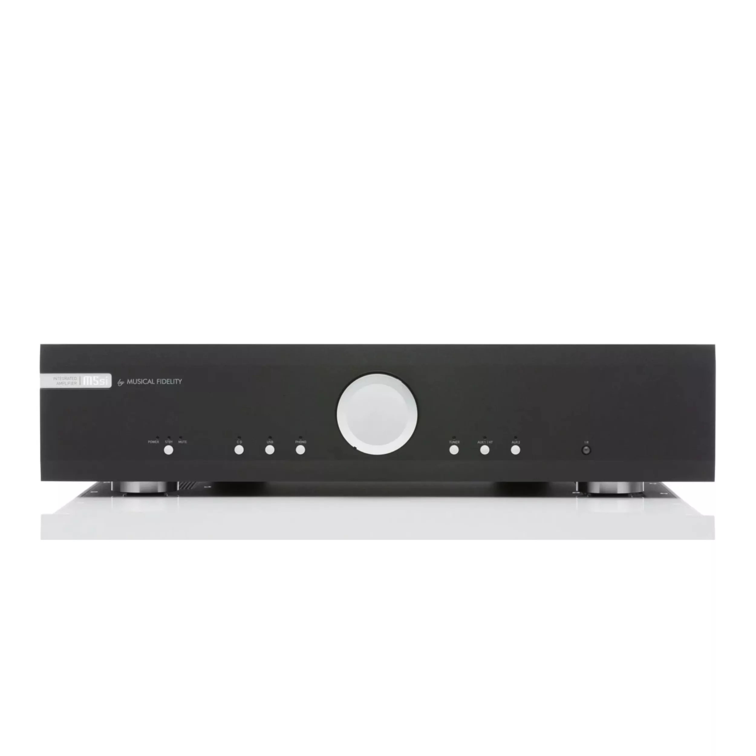 Musical Fidelity M5si stereo amplifier in black front panel