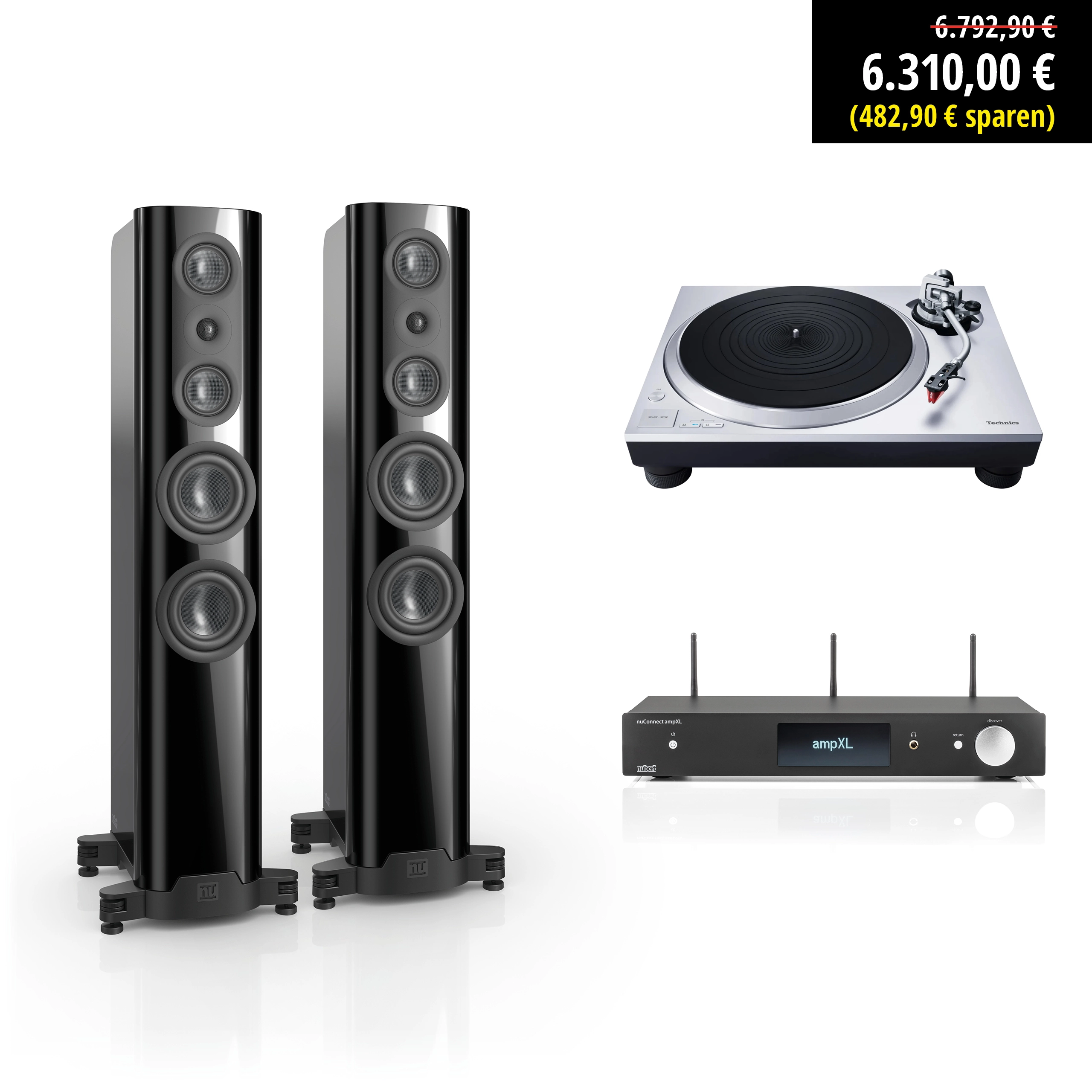 nuVero nova 12 Phono Set mit Preisangabe