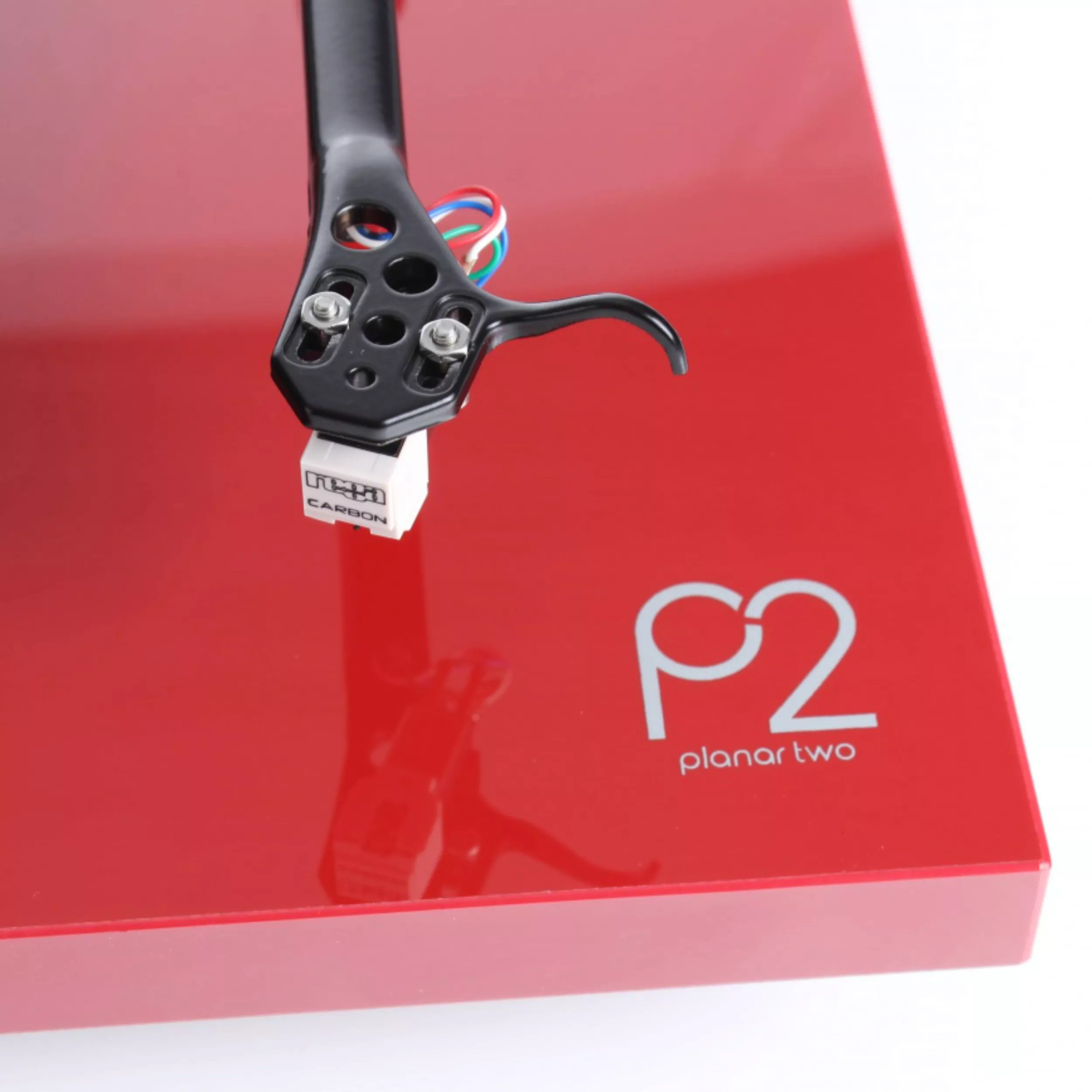 Rega Plattenspieler Planar 2 in Rot Detailbild  Rega Plattenspieler Planar 2 in Rot Detailbild