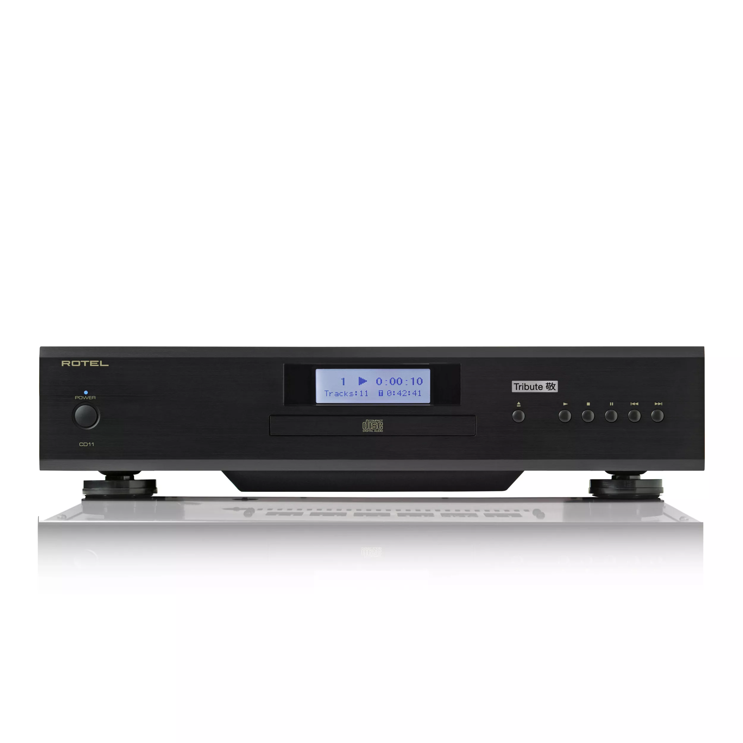 Rotel CD player CD11 Tribute in black front