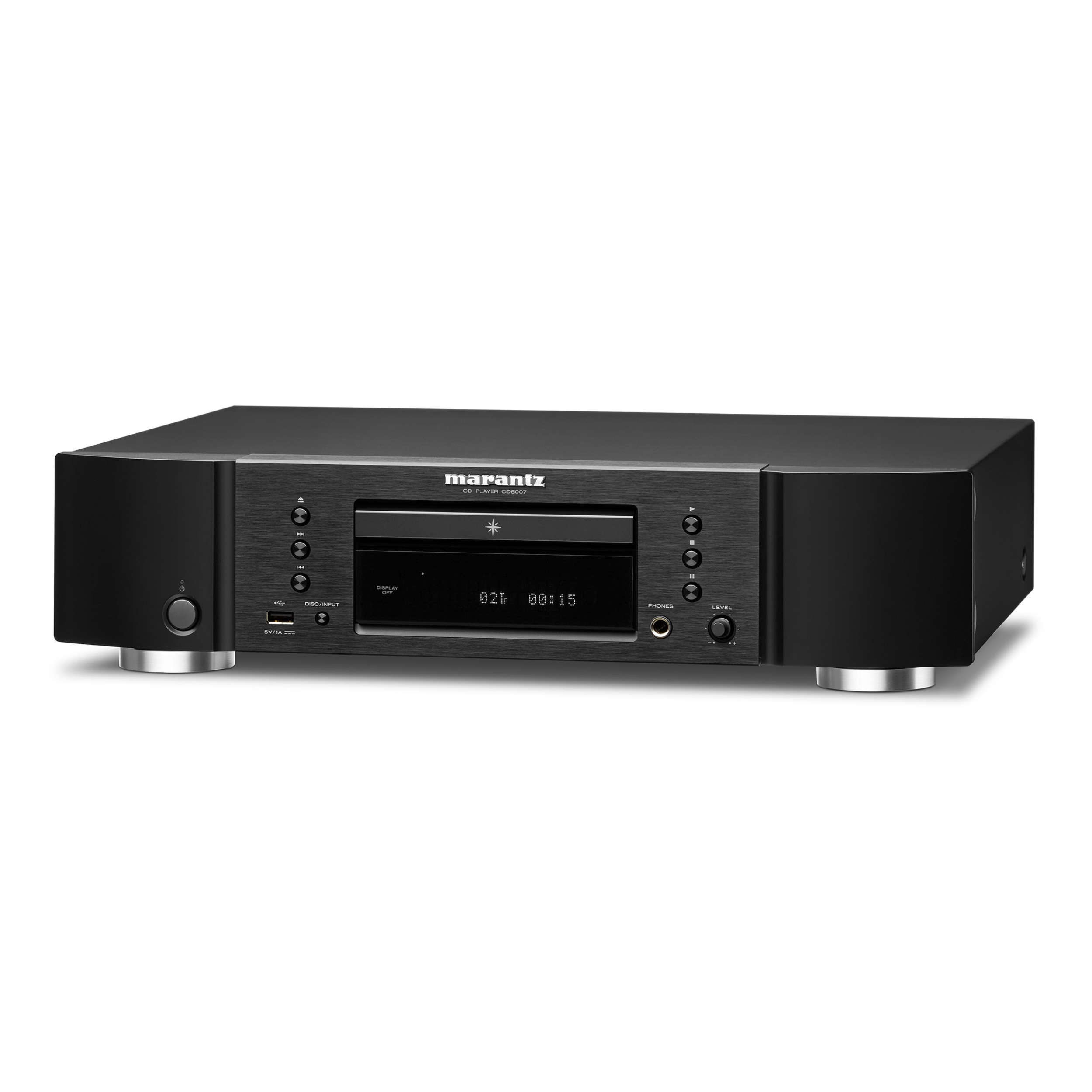 Marantz CD6007 in black front turned Marantz CD6007 in black front turned