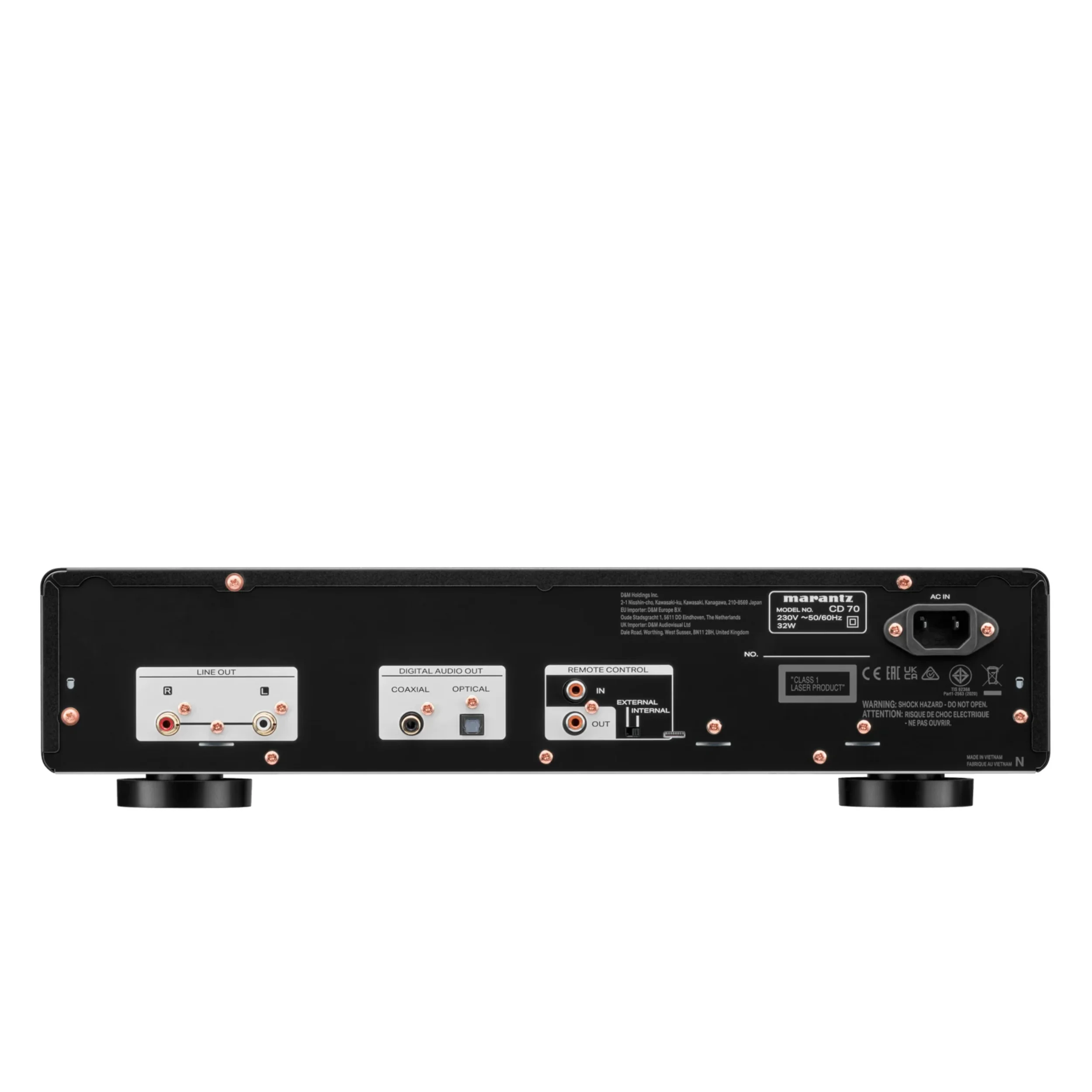 Marantz CD 70 (Rear View) Black