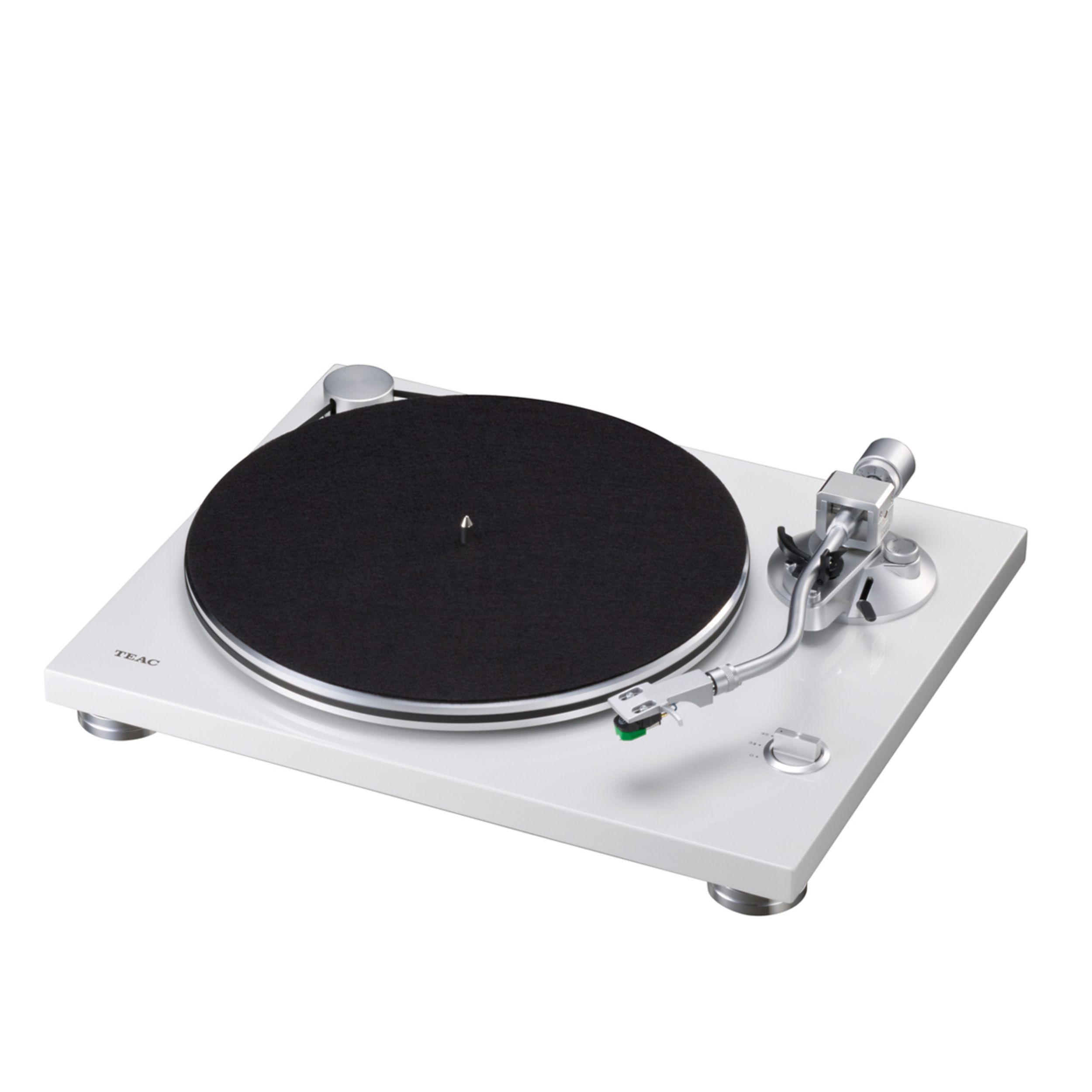 Teac Plattenspieler TN-3B in Weiß Vorderseite geöffnet Teac Plattenspieler TN-3B in Weiß Vorderseite geöffnet