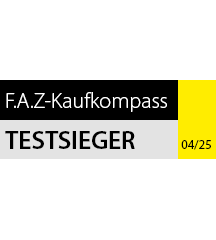 FAZ Kaufkompass Sceau de test FAZ Compas d'achat Sceau de test nuGo ! ONE plus Vainqueur du test