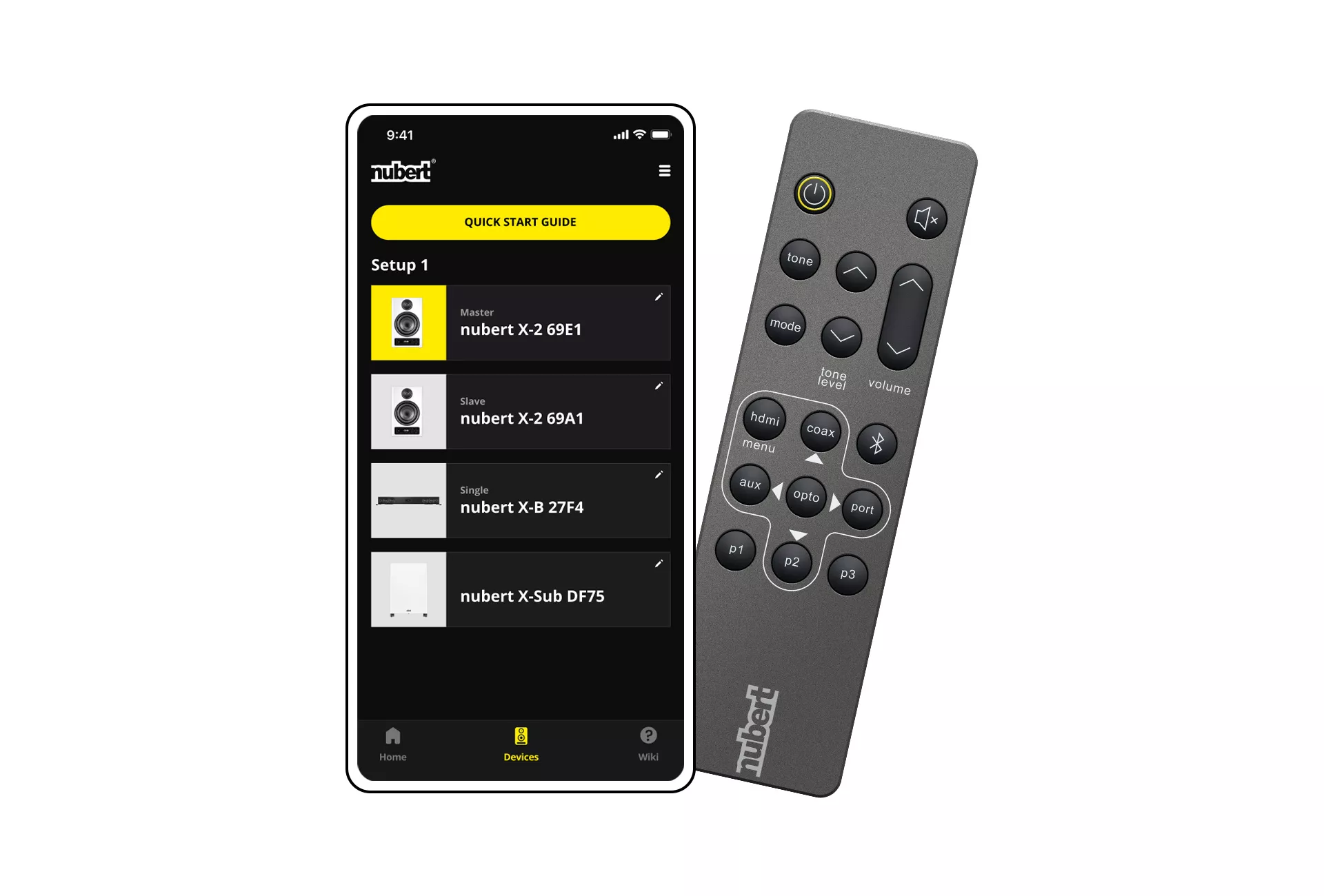 nuXinema preAV in Schwarz Steuerung nuXinema preAV in Schwarz Steuerung per App und Fernbedienung