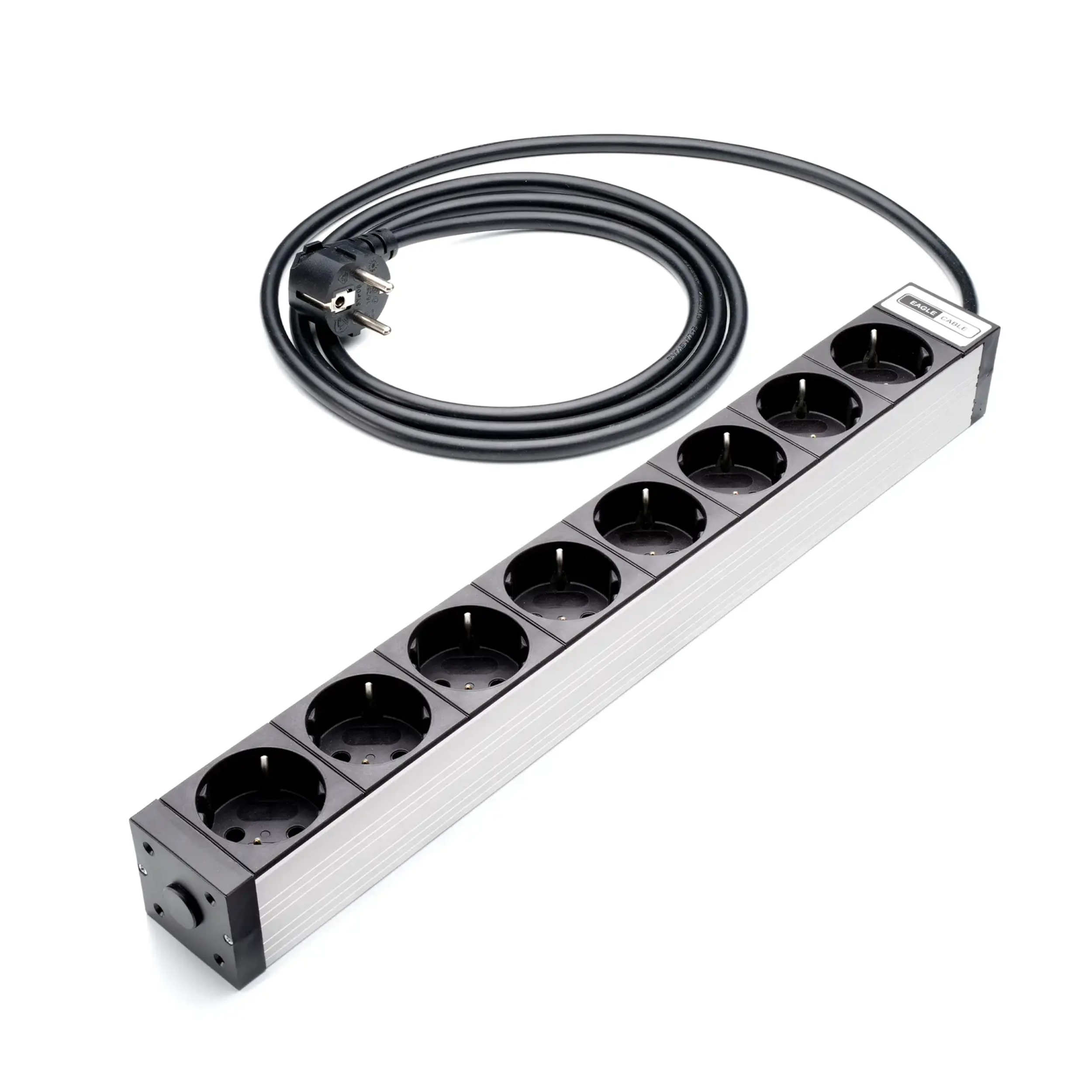 Eagle Cable power strip aluminum front