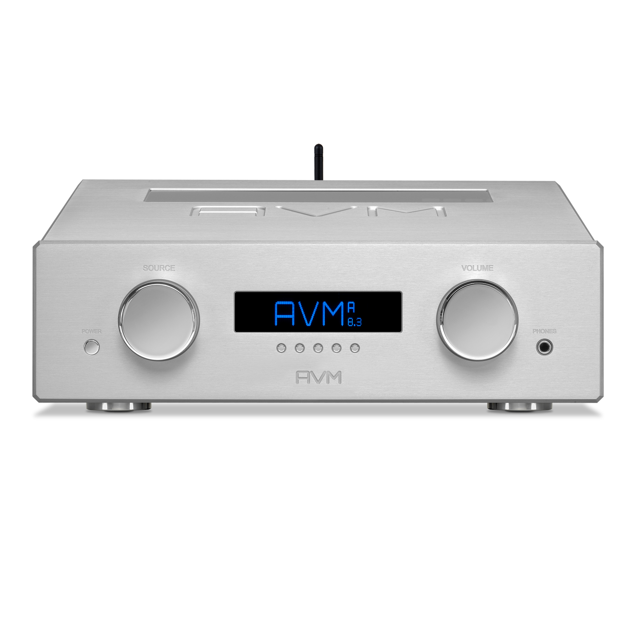 AVM Vollverstärker A 8.3 weiß front top AVM Vollverstärker A 8.3 weiß front top