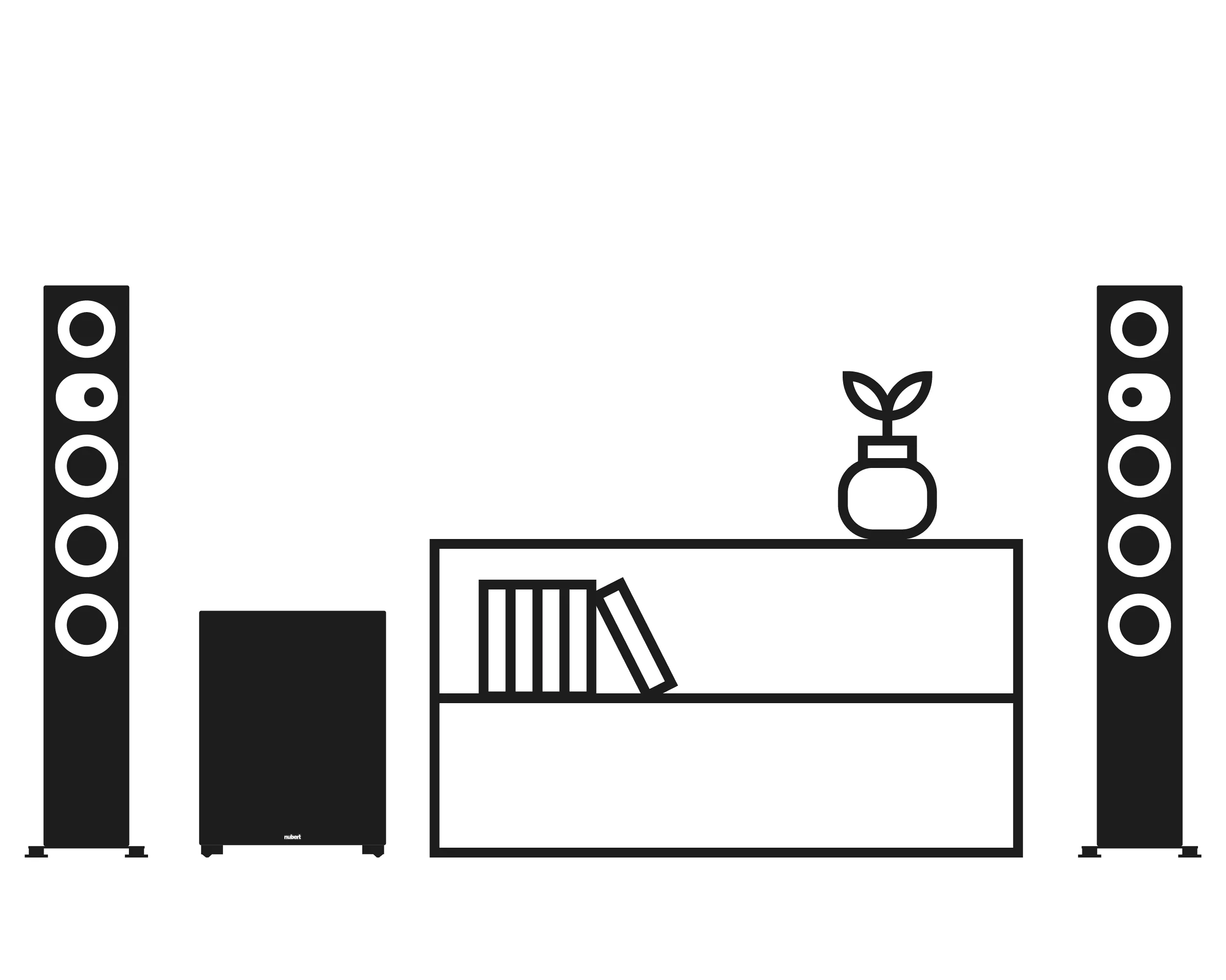 nuLine 264 Exemple d'utilisation nuLine 264 Exemple d'application avec subwoofer