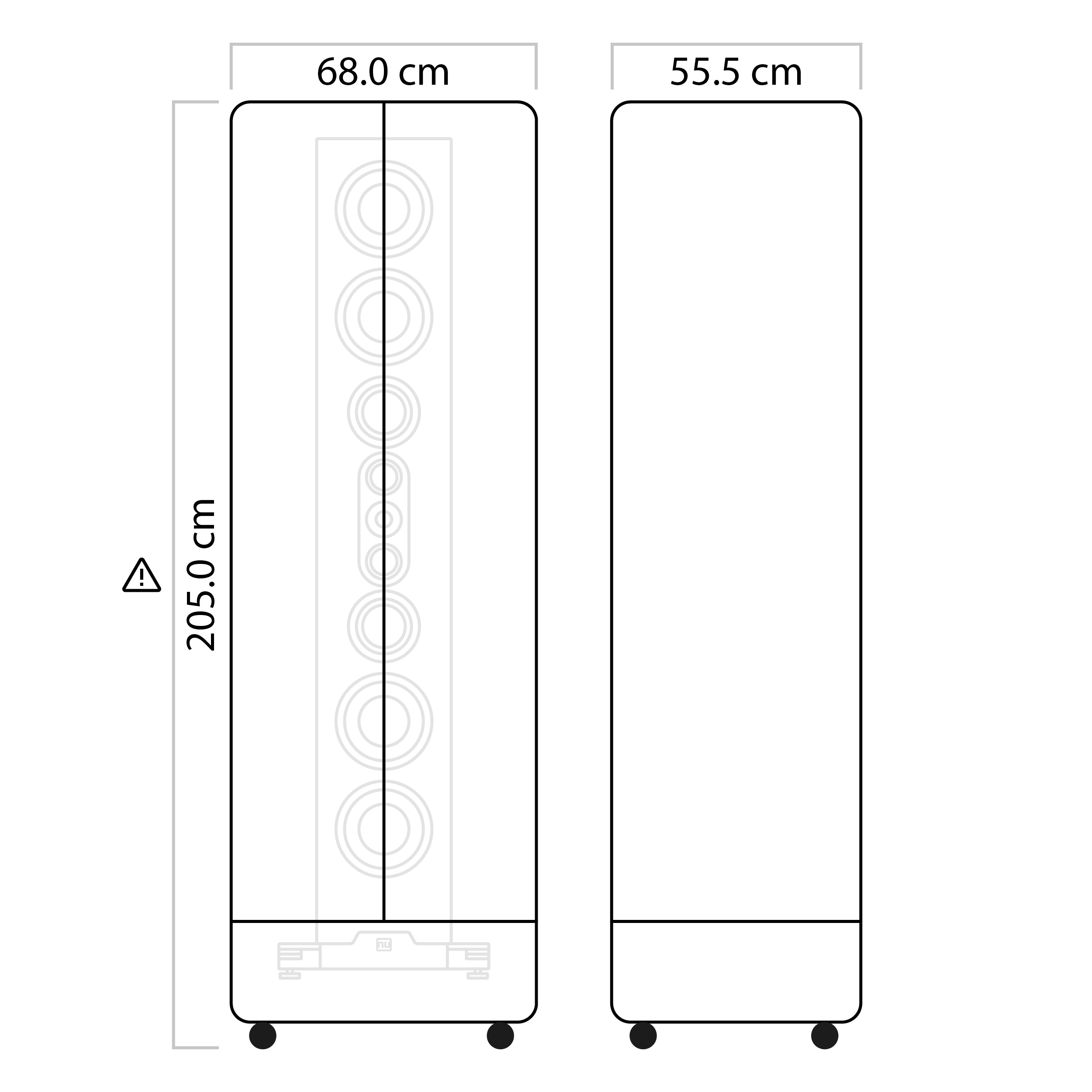 nuVero nova 18 Case Abmessungen nuVero nova 18 Case Abmessungen