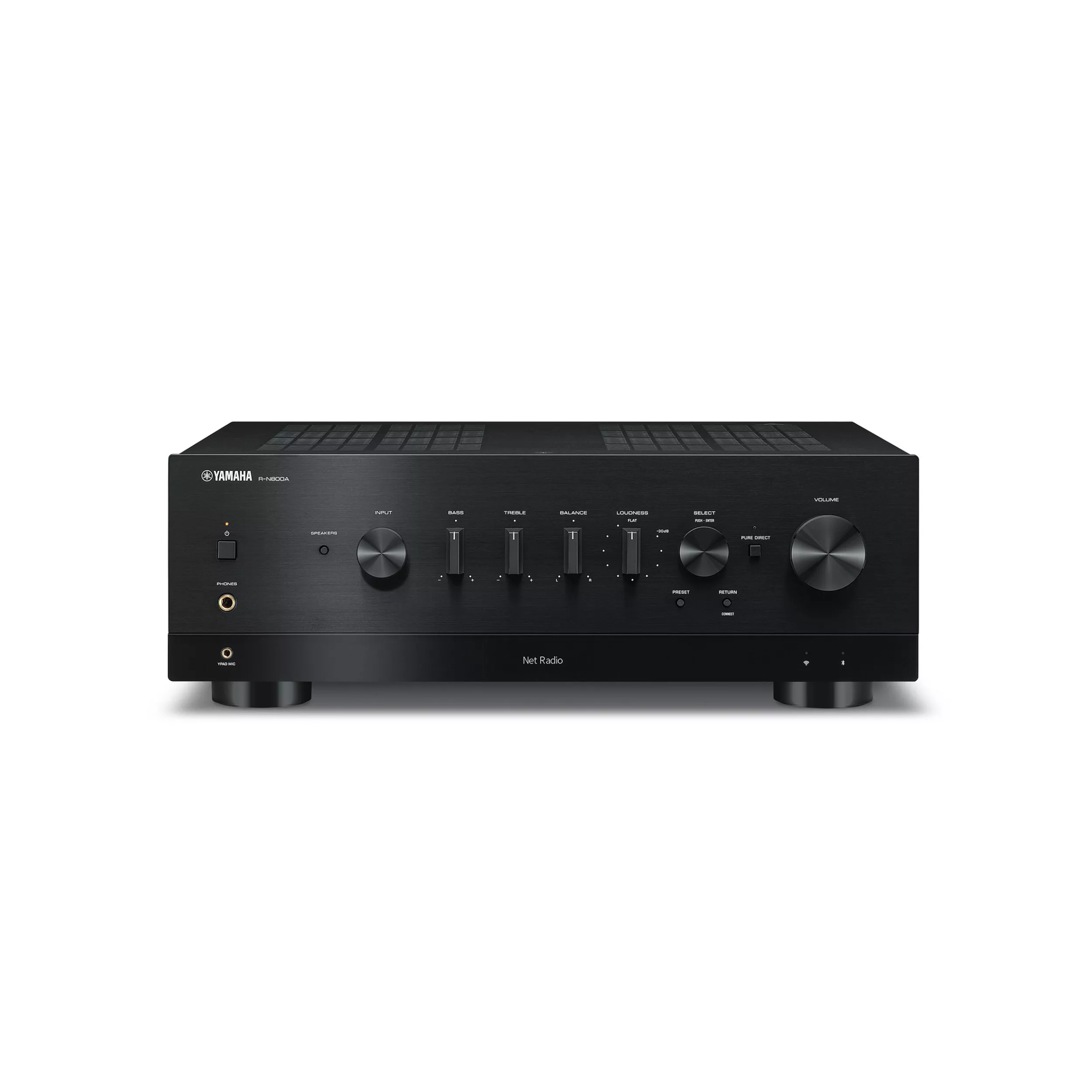 Yamaha Stereoreceiver R-N800A schwarz Vorderseite