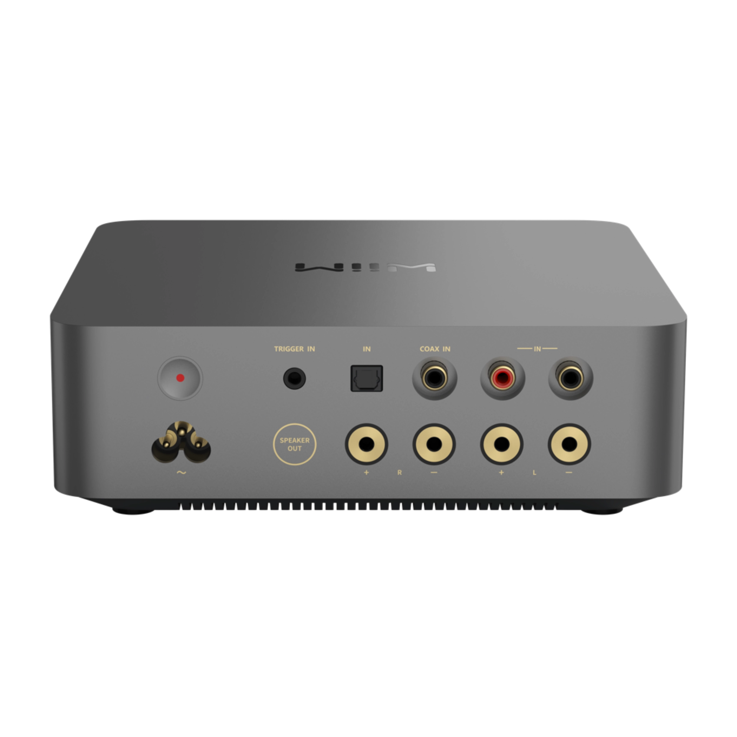 WiiM Vibelink Amp hinten Silber