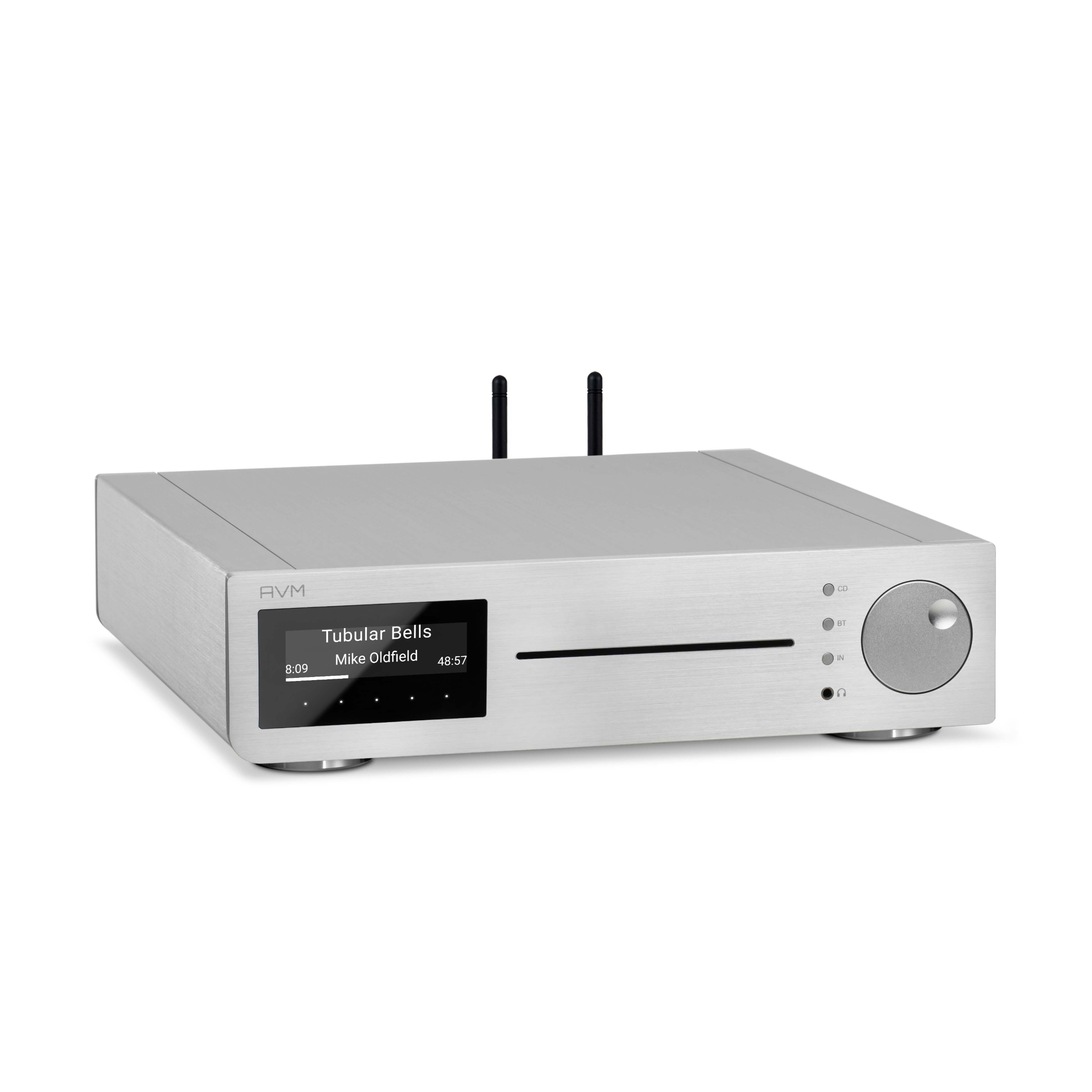 AVM CD Receiver CS 3.2 weiß front  gedreht AVM CD Receiver CS 3.2 weiß front  gedreht