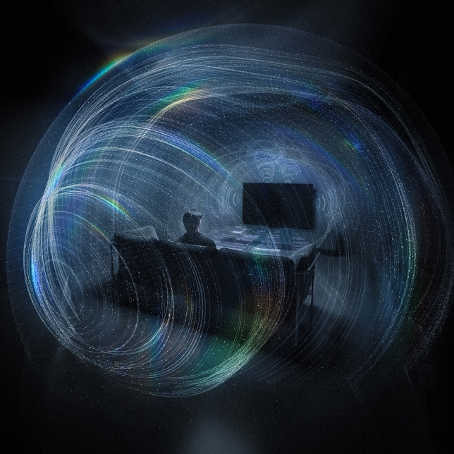 Darstellung von immersivem 3D-Sound. Darstellung von immersivem 3D-Sound.