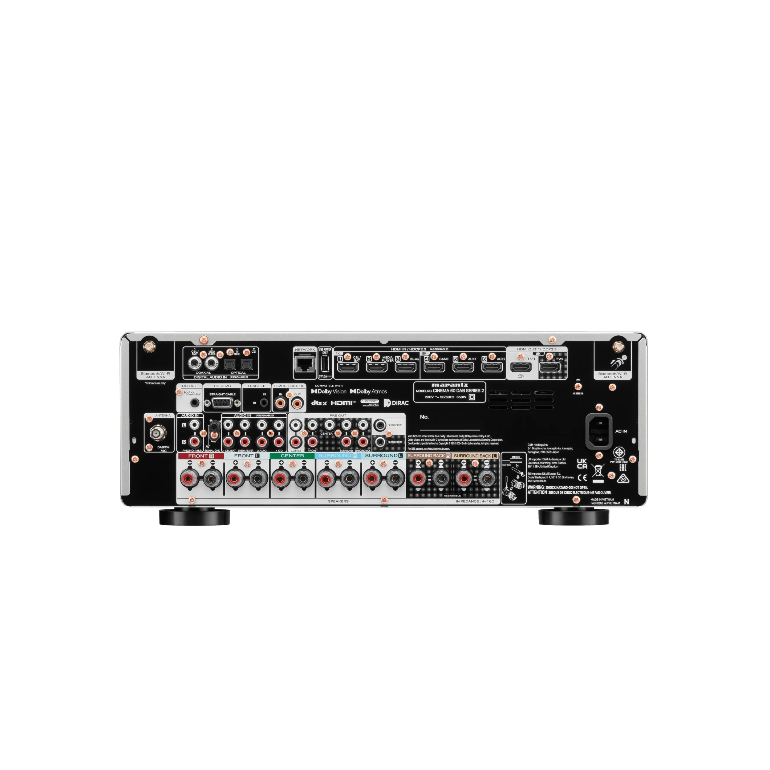 Marantz Cinema 60 hinten