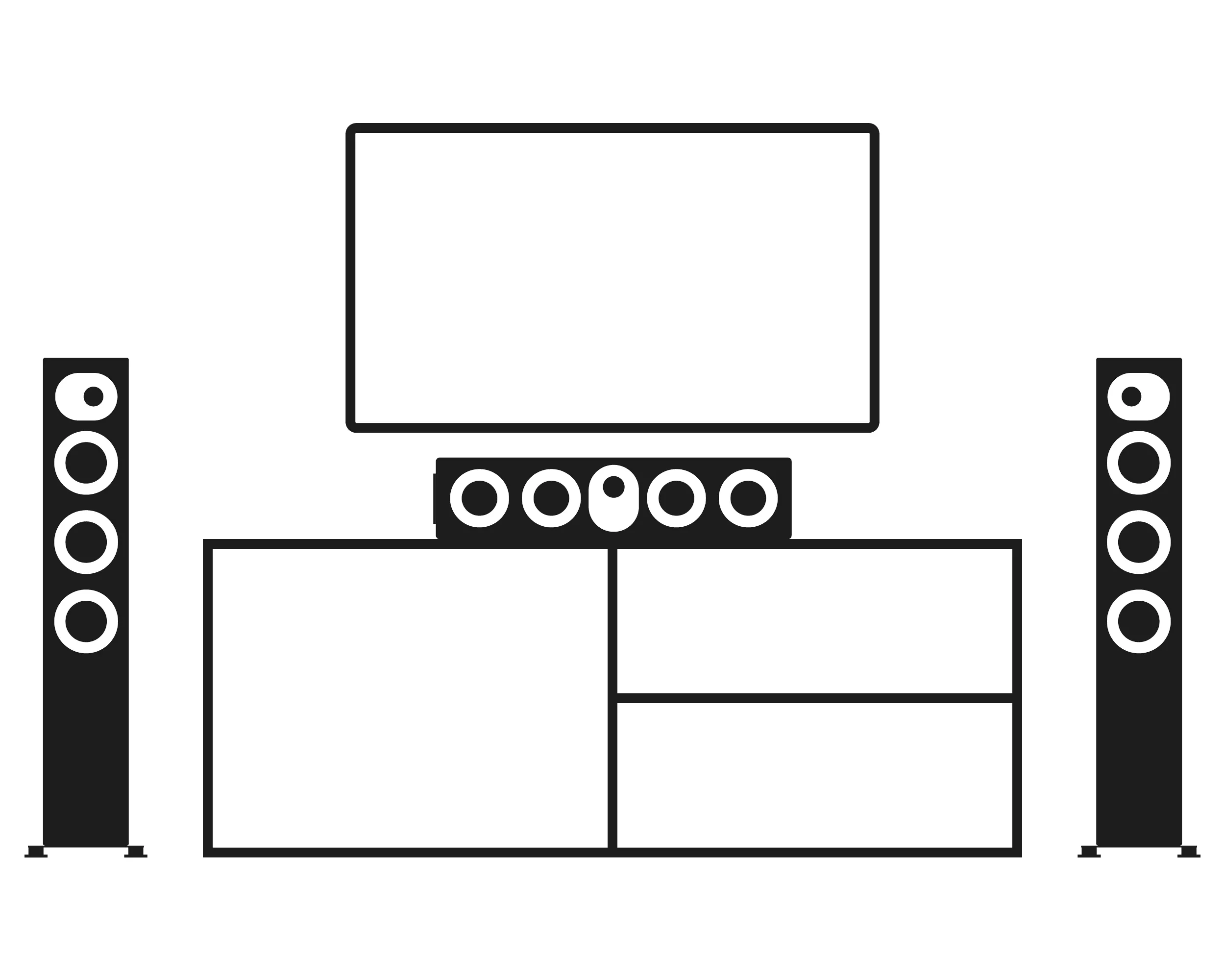 nuLine CS-64 Anwendungsbeispiel nuLine CS-64 Anwendungsbeispiel Heimkino