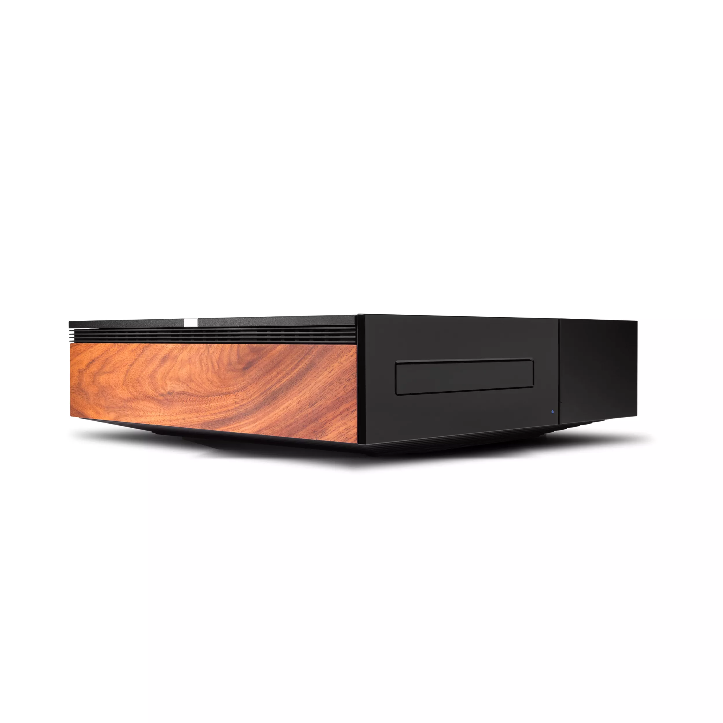 Cambridge CD player with wood paneling on the side