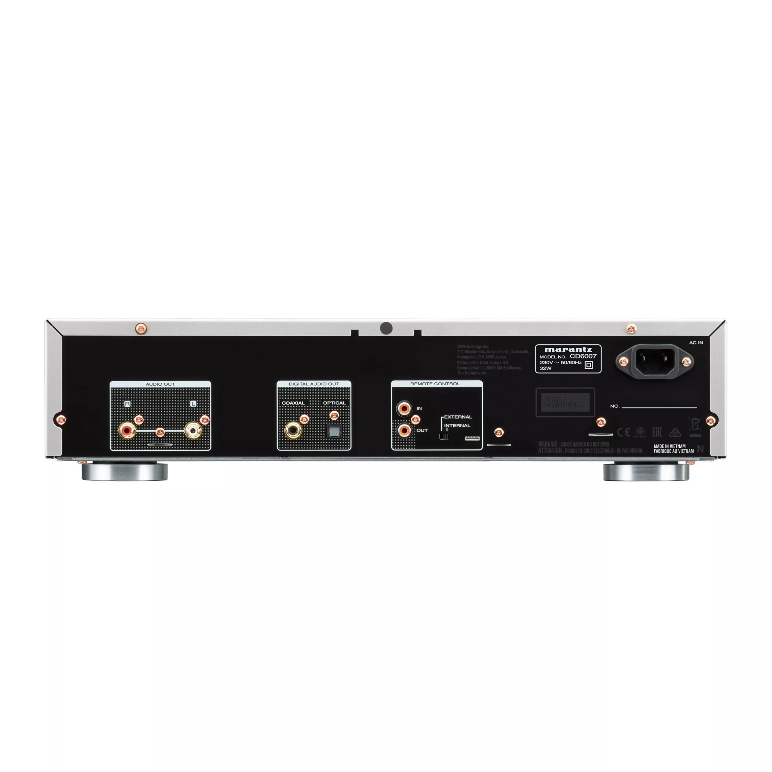 Marantz CD6007 in Silber Rückseite