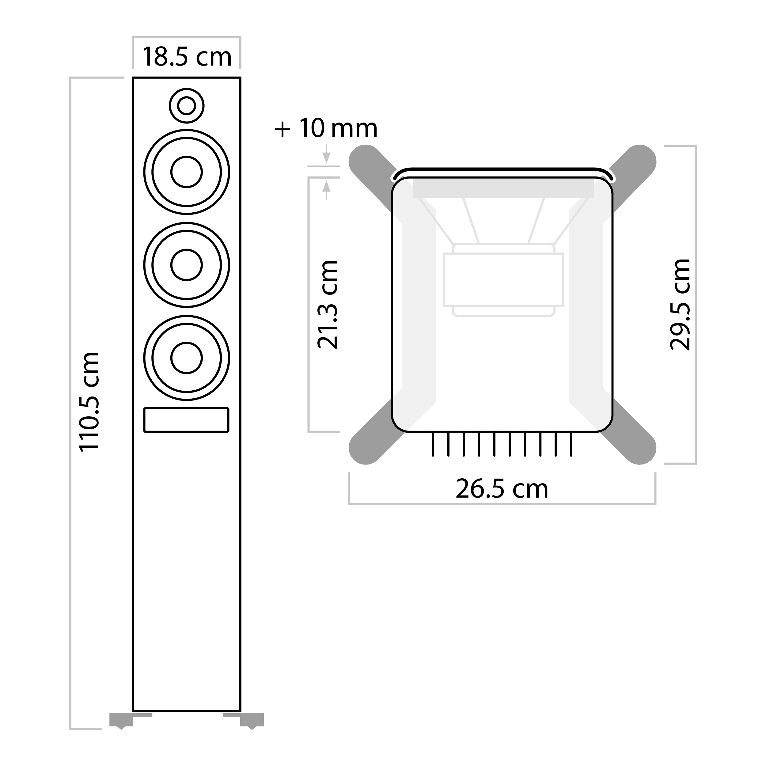 nuPro XS-6000 RC Abmessungen nuPro XS-6000 RC Abmessungen