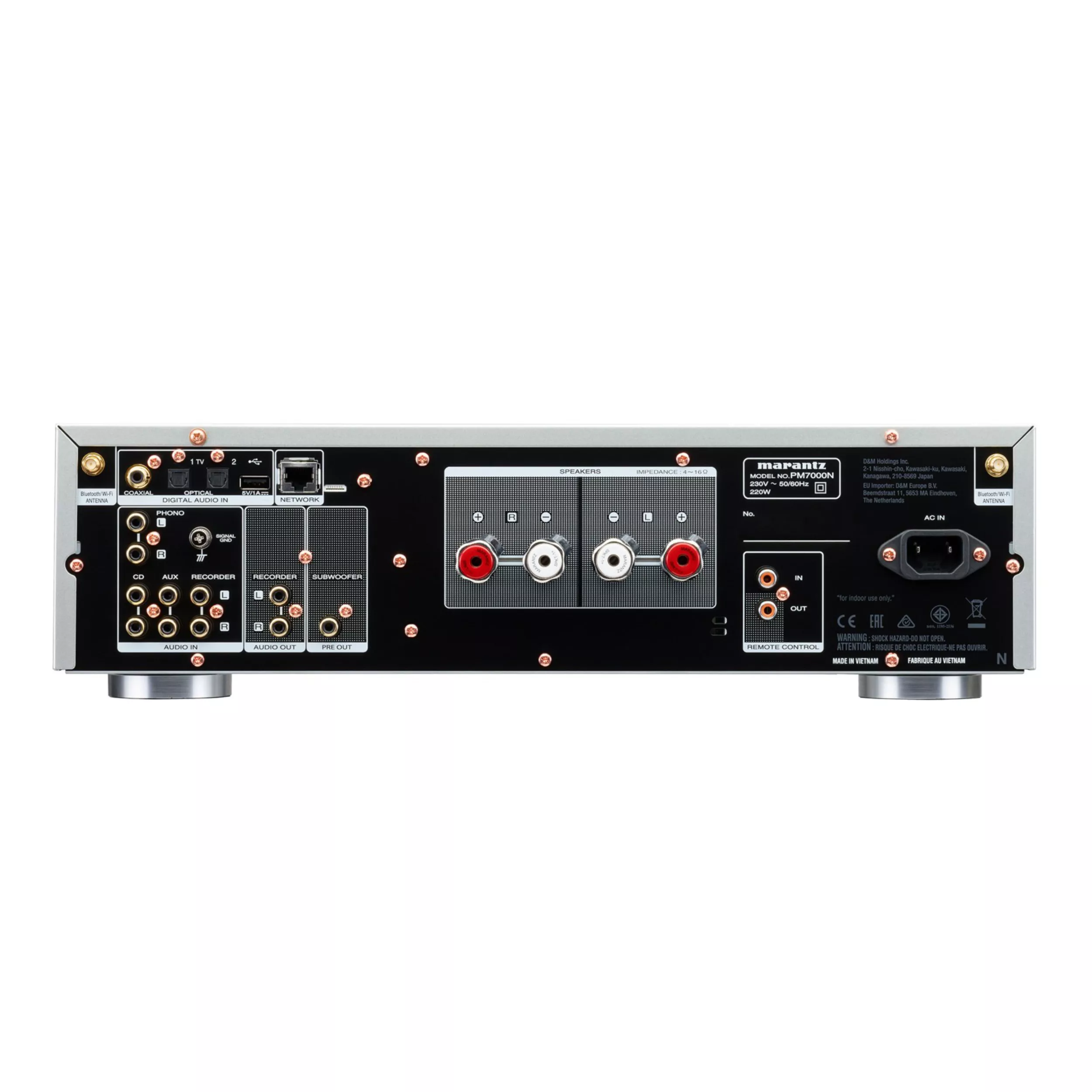 Marantz PM7000N in Silbergold Rückseite