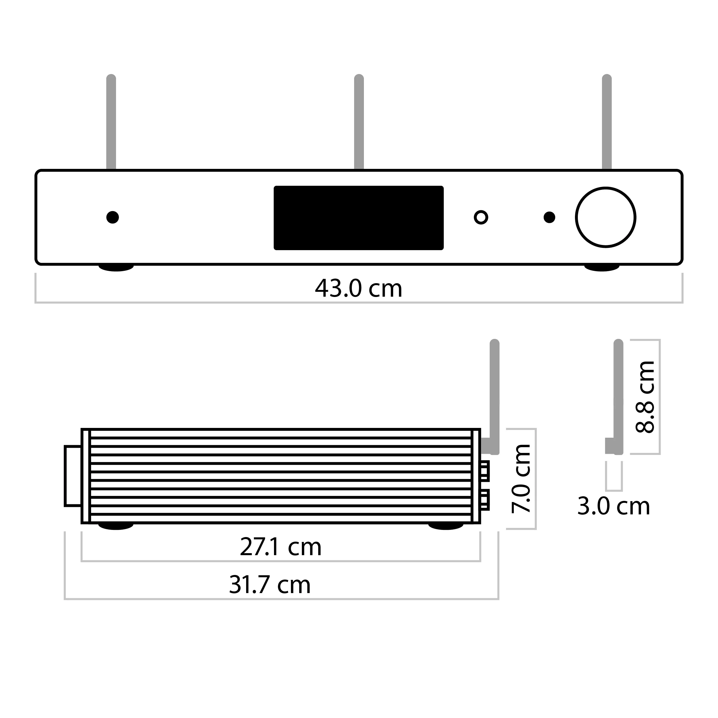 nuConnect ampXL Abmessungen