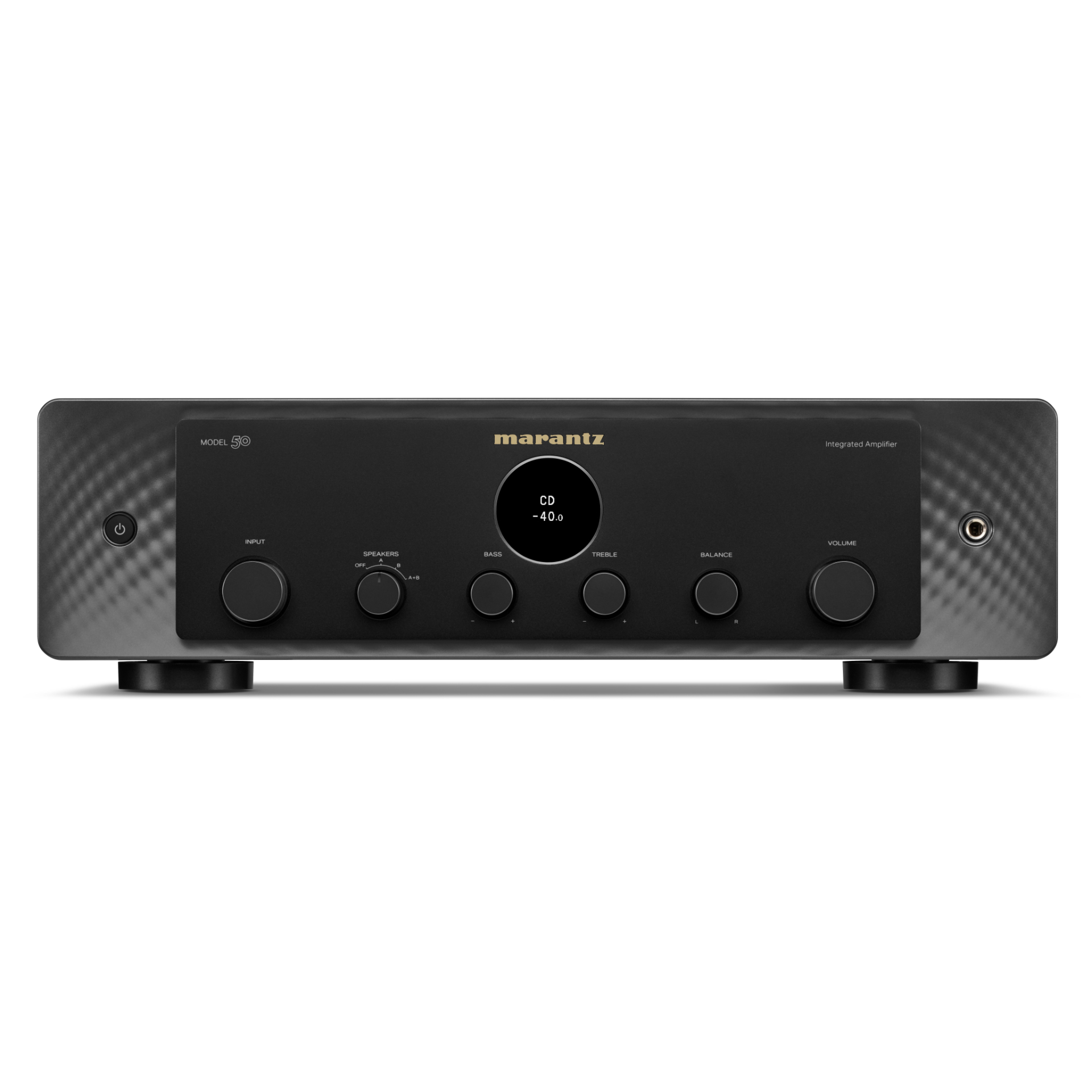 Marantz Model 50 stereo amplifier in black front panel Marantz Model 50 stereo amplifier in black front panel