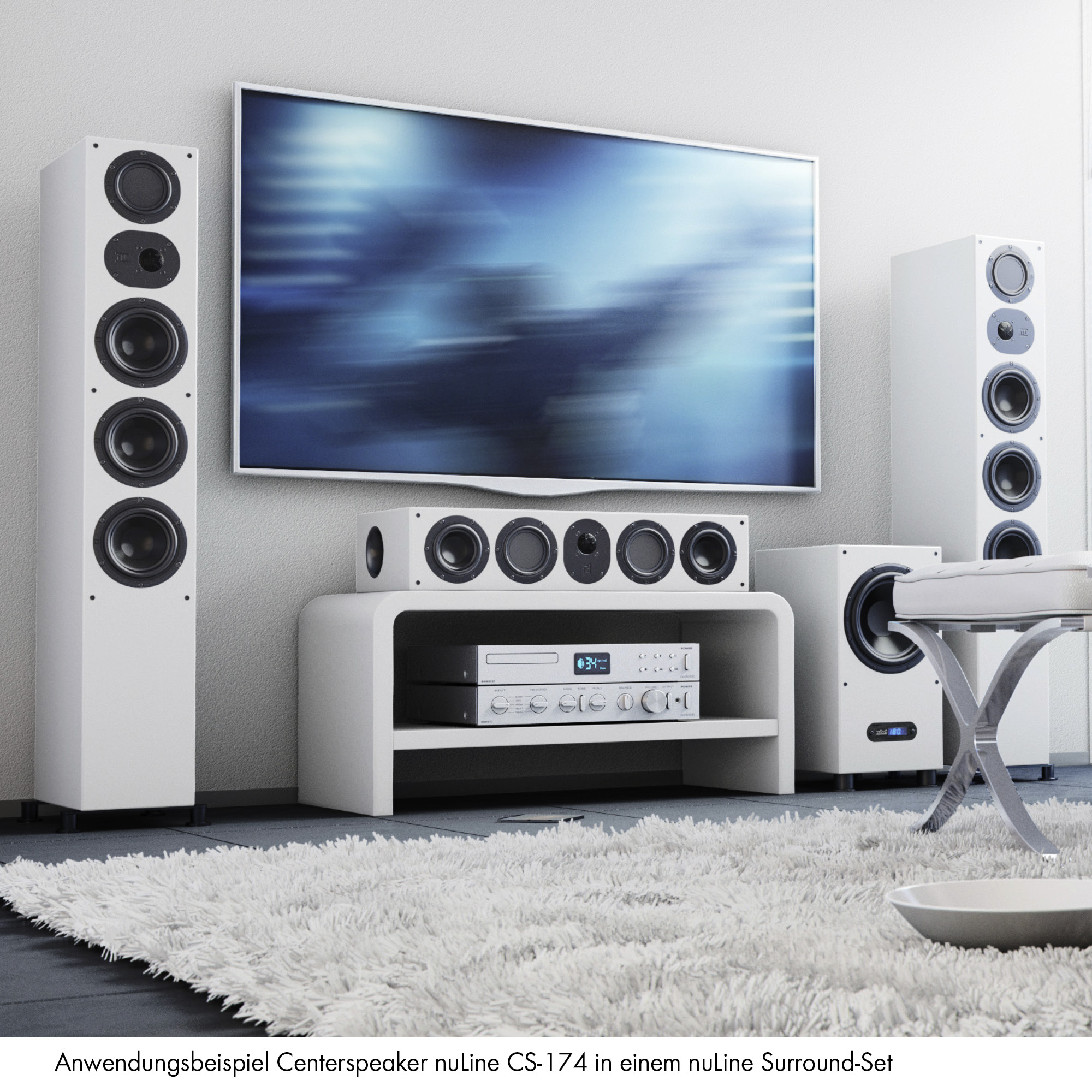 nuLine CS 174 Ambiente nuLine CS 174 centre speaker in walnut Ambiente