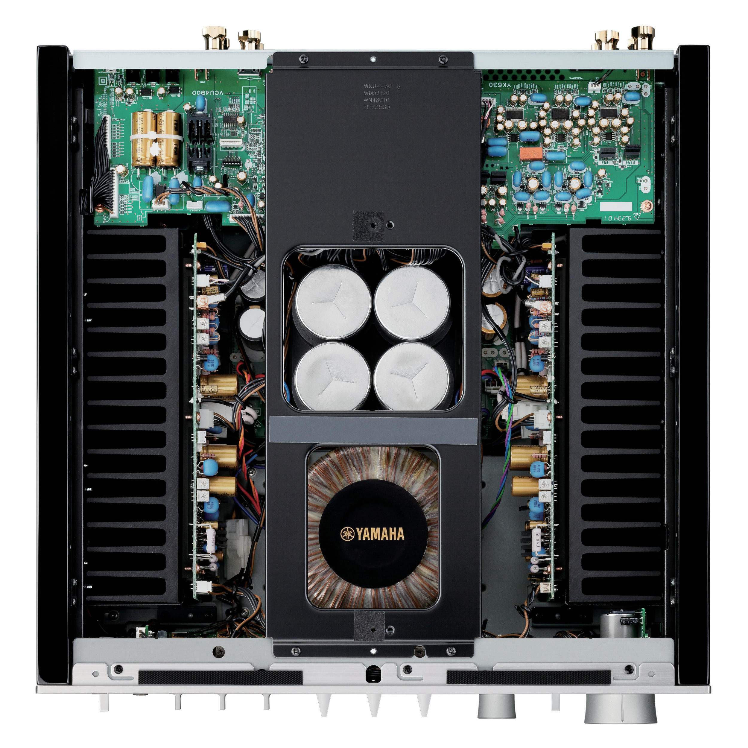 Yamaha Stereo Verstärker A-S2200 Topdown geöffnet Yamaha Stereo Verstärker A-S2200 Topdown geöffnet