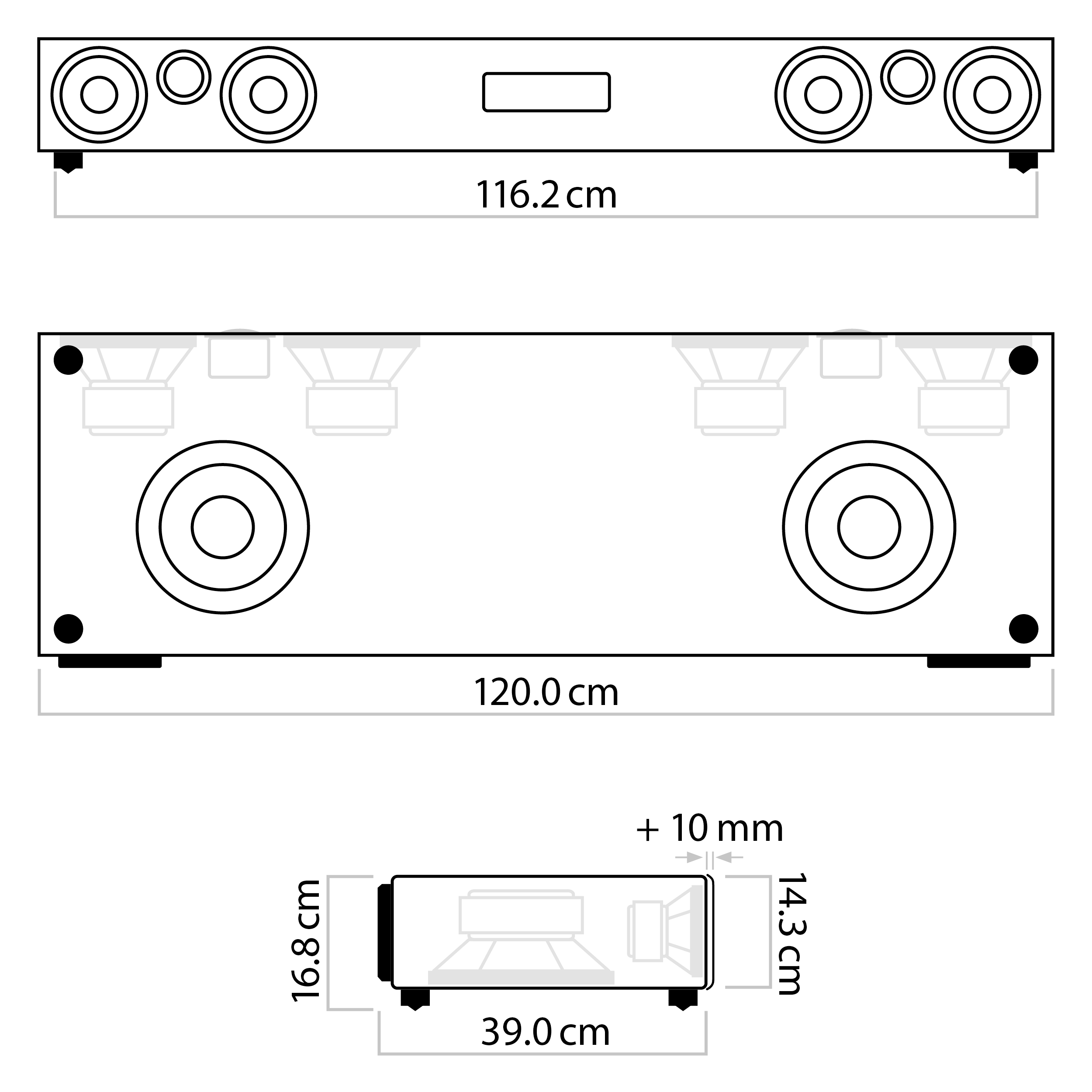 nuPro XS-8500 RC Dimensions nuPro XS-8500 RC Dimensions